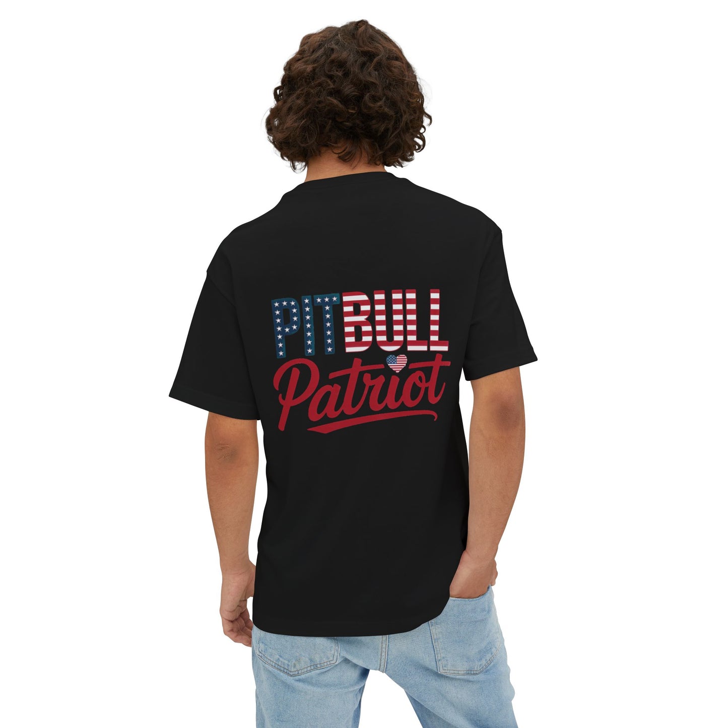 Pitbull Patriot | Bella + Canvas Tee | Double-Sided American Pride Shirt