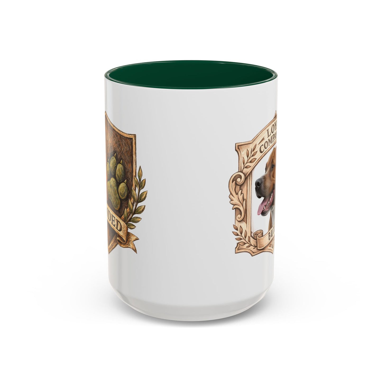 Personalized Dog Mug – Custom Digital Pencil Sketch Portrait (Men’s Edition – Bonded Shield)