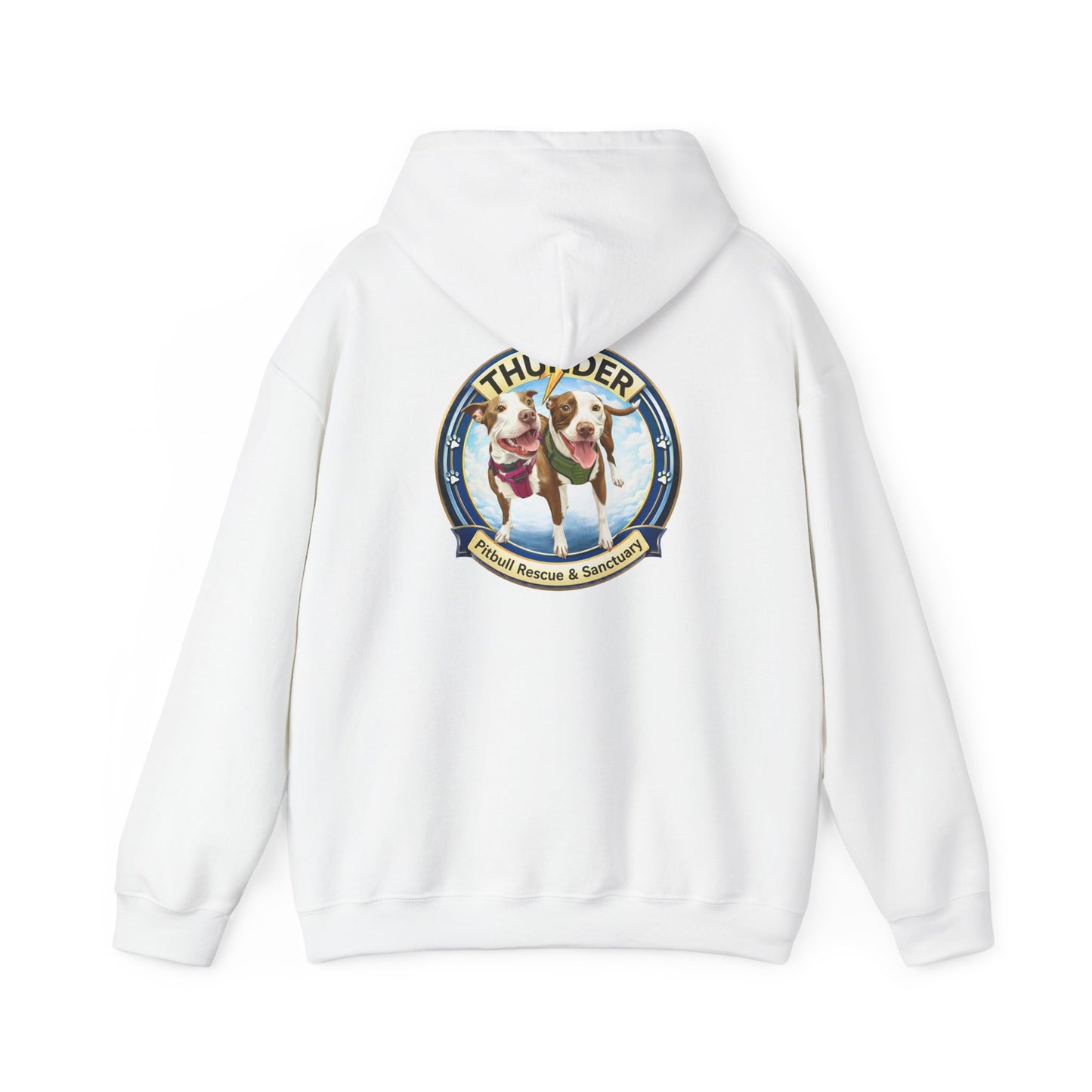 Thunder Pitbull Rescue & Sanctuary Hoodie | Custom Pitbull Apparel | Dog Rescue Hoodie
