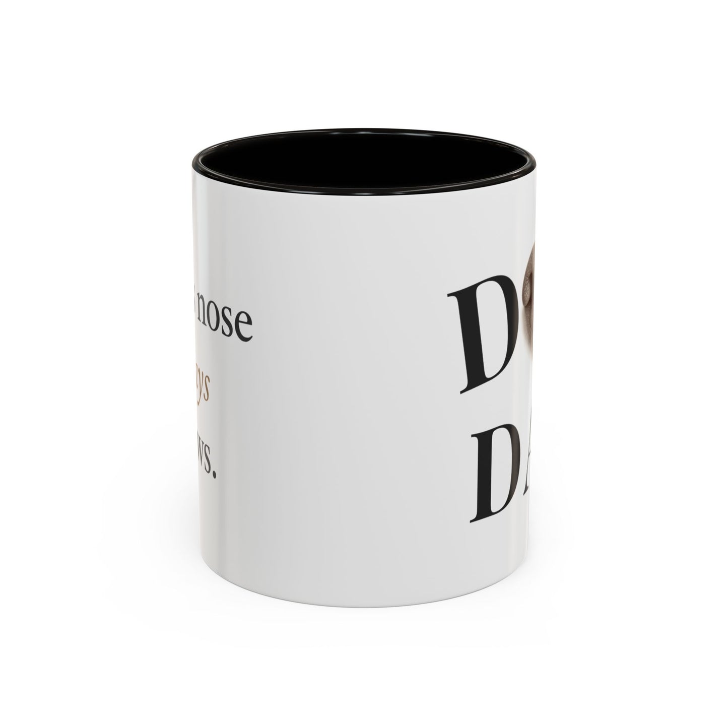Personalized Dog Dad Mug – Your Dog’s Nose Custom Design