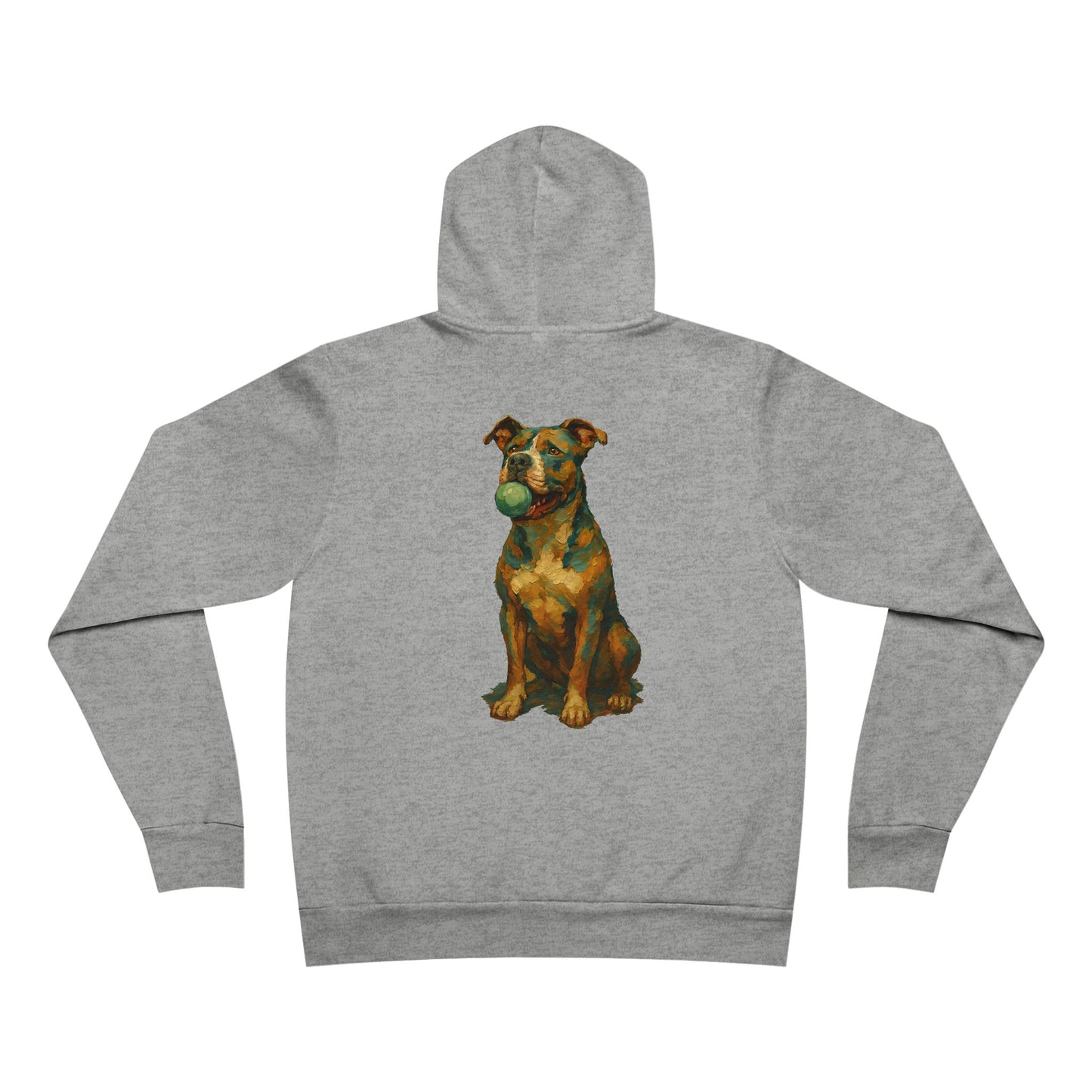 Paw-sitivley the Best Dog Dad Hoodie – Pit Bull Art Design