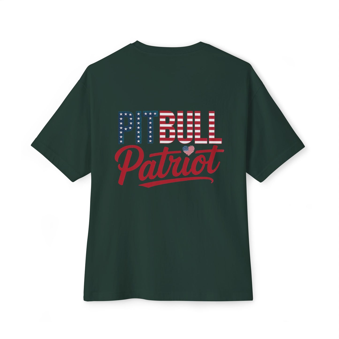 Pitbull Patriot | Bella + Canvas Tee | Double-Sided American Pride Shirt