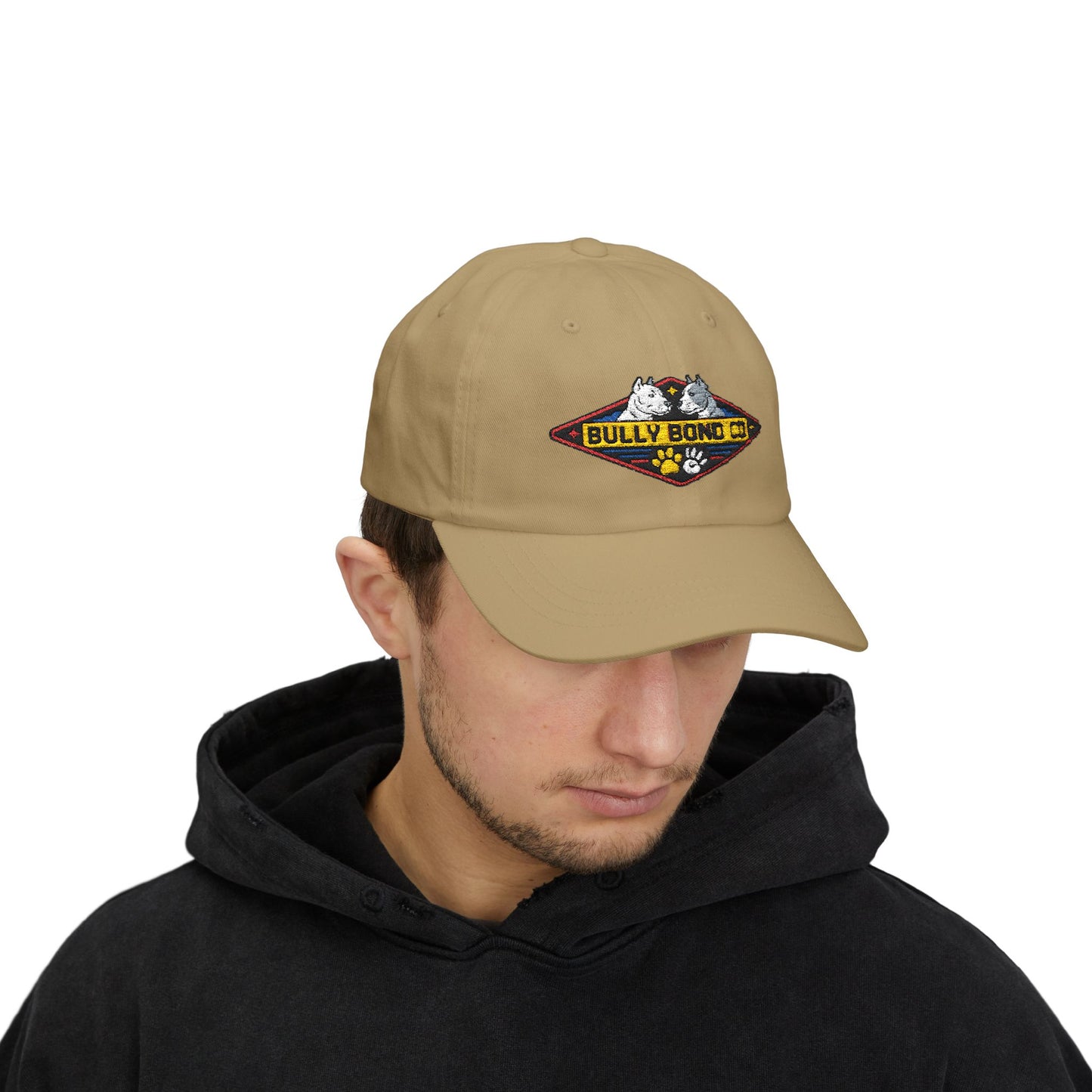 Bully Bond Co Embroidered Diamond Badge | Yupoong 6245CM Dad Cap