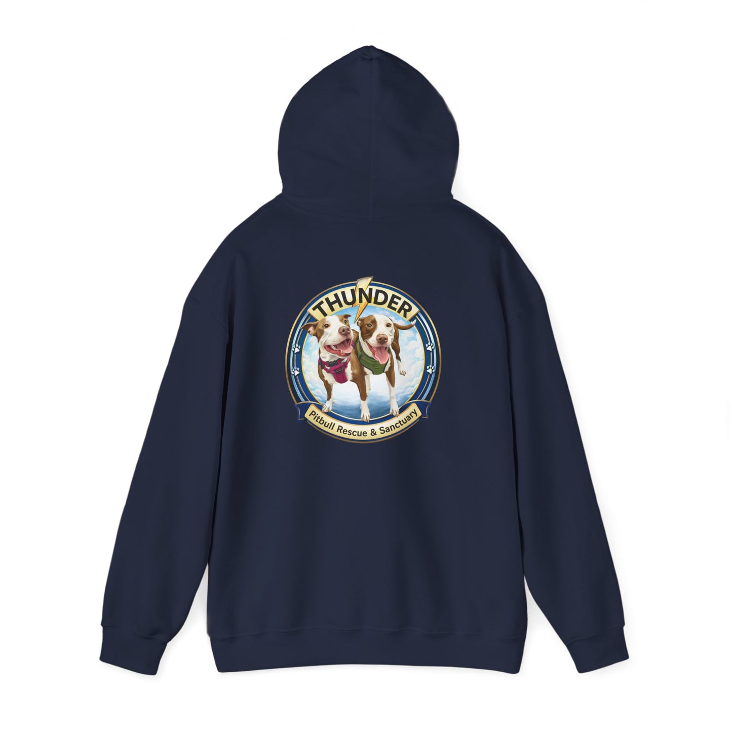 Thunder Pitbull Rescue & Sanctuary Hoodie | Custom Pitbull Apparel | Dog Rescue Hoodie
