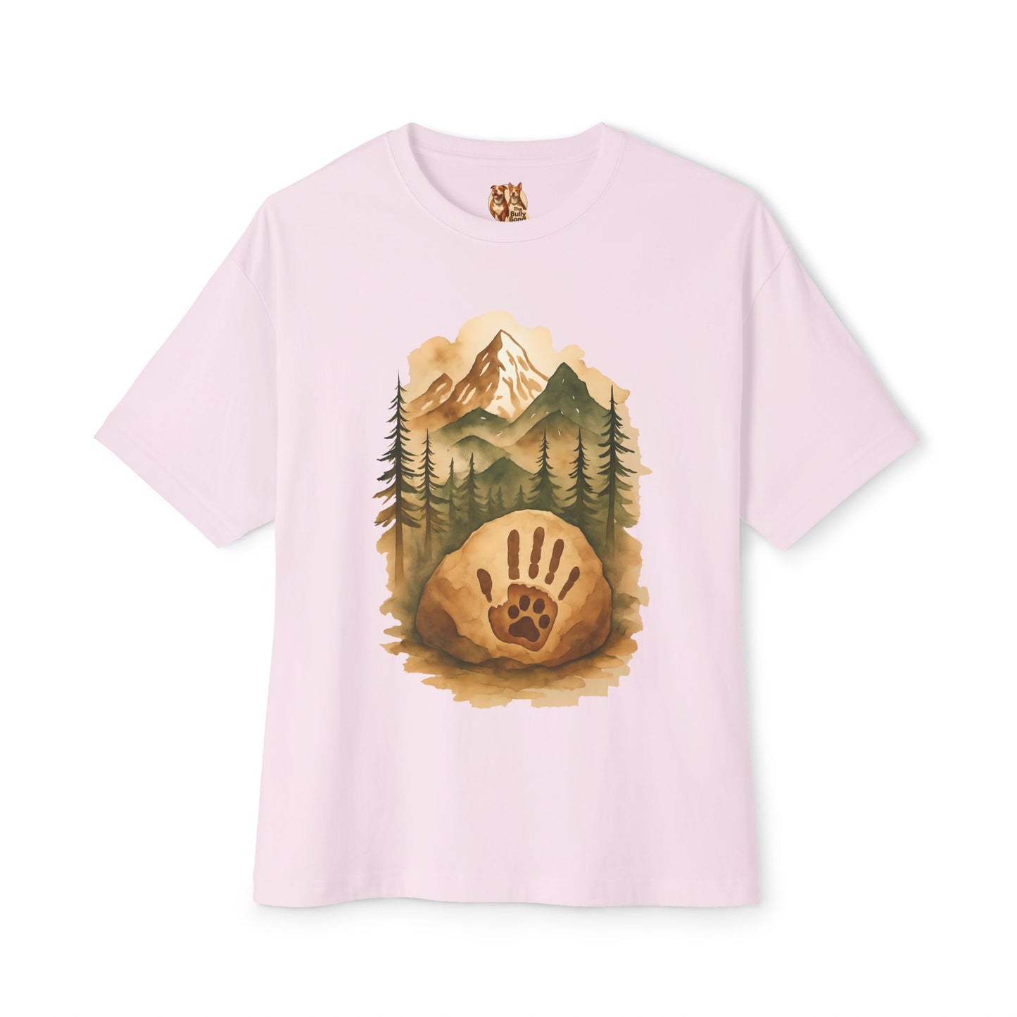 Bully Bond Corp Handprint & Paw Forest T-Shirt – Bella+Canvas 3010