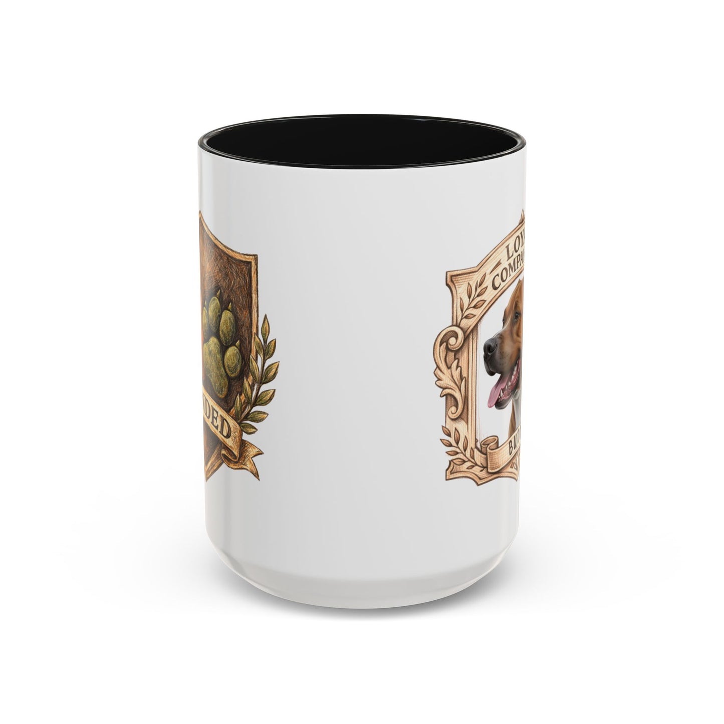 Personalized Dog Mug – Custom Digital Pencil Sketch Portrait (Men’s Edition – Bonded Shield)