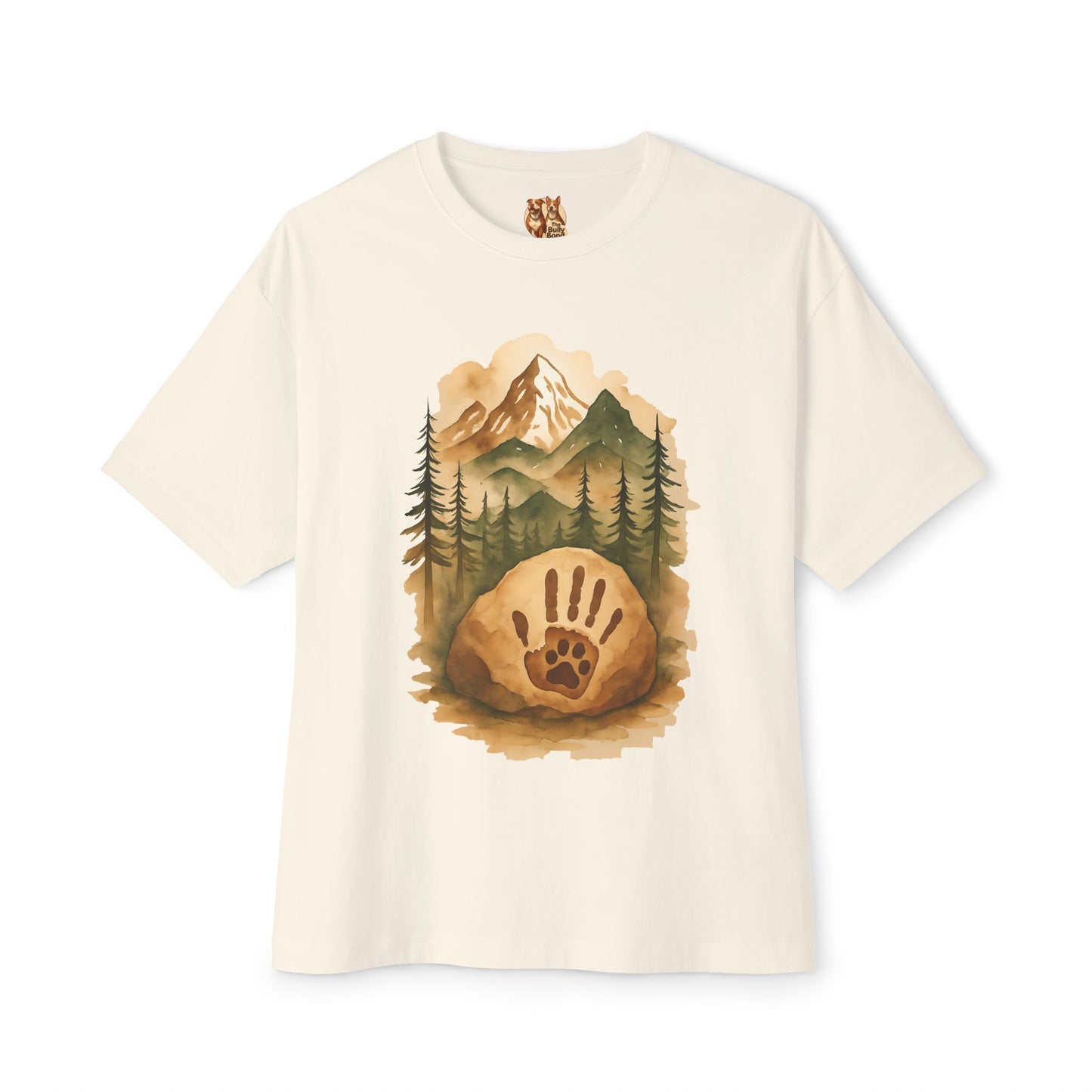 Bully Bond Corp Handprint & Paw Forest T-Shirt – Bella+Canvas 3010