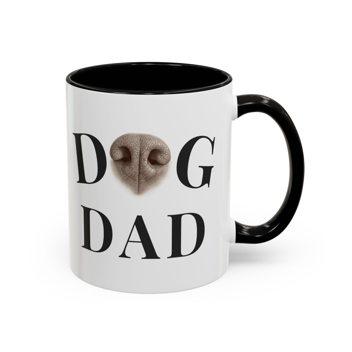 Personalized Dog Dad Mug – Your Dog’s Nose Custom Design