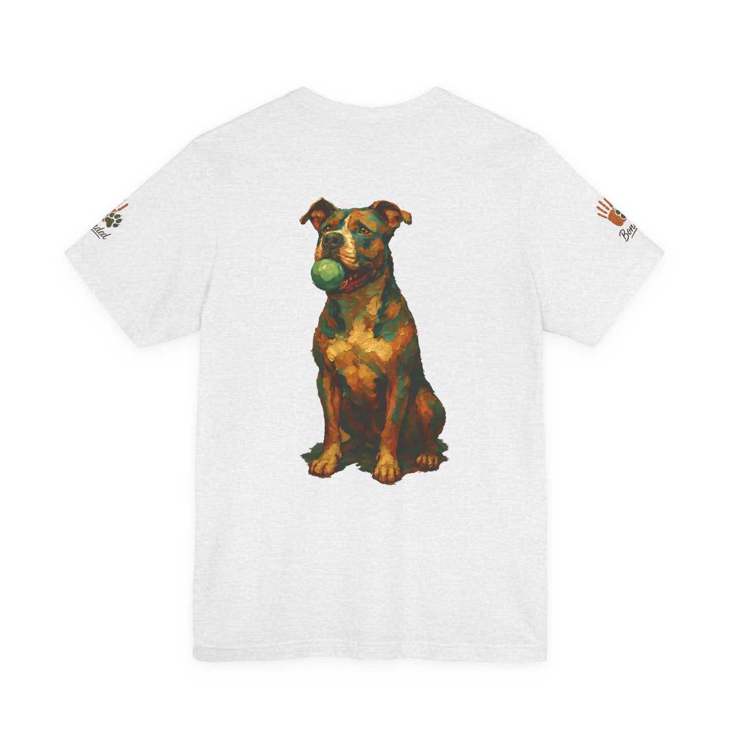 Paw-sitively the Best Dog Dad Ever | Bella + Canvas 3001 Olive Tee