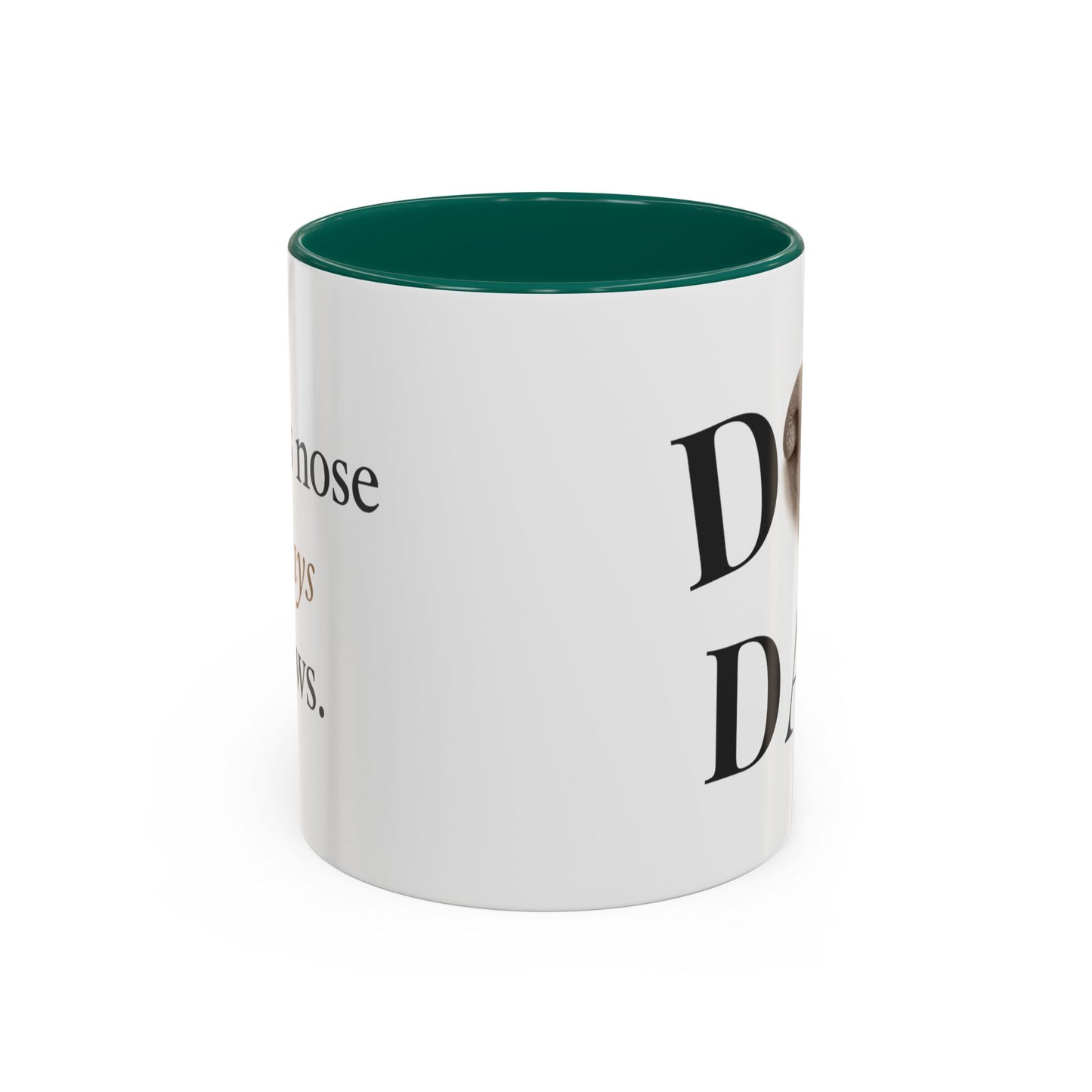Personalized Dog Dad Mug – Your Dog’s Nose Custom Design