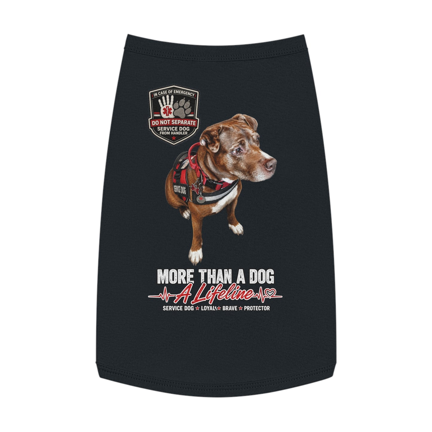 Personalized Service Dog Pet Tank Top | More Than A Dog, A Lifeline™
