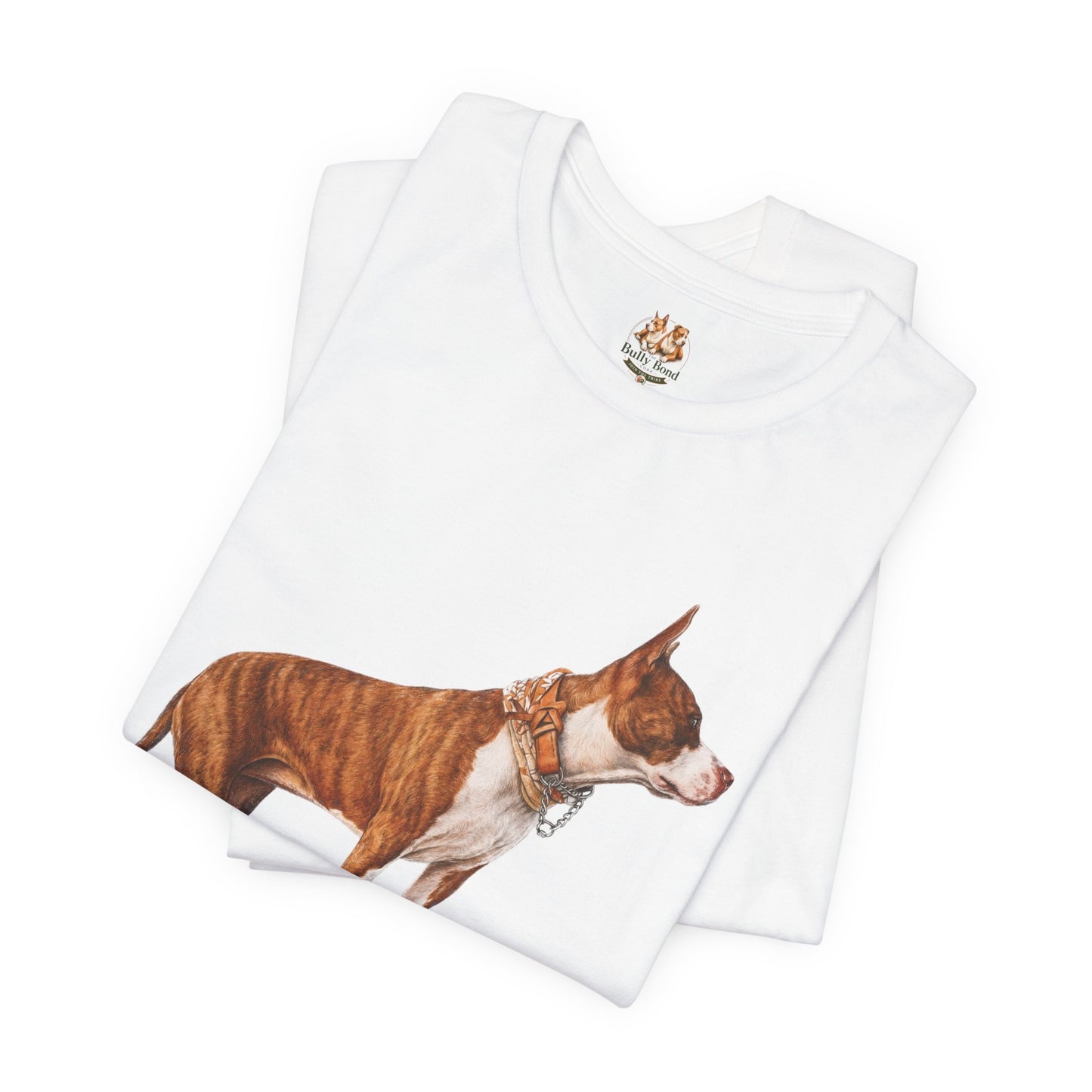 Custom Pit Bull Portrait T-Shirt | Your Dog as a Premium Digital Pencil Sketch | Personalized Powerbreed Apparel