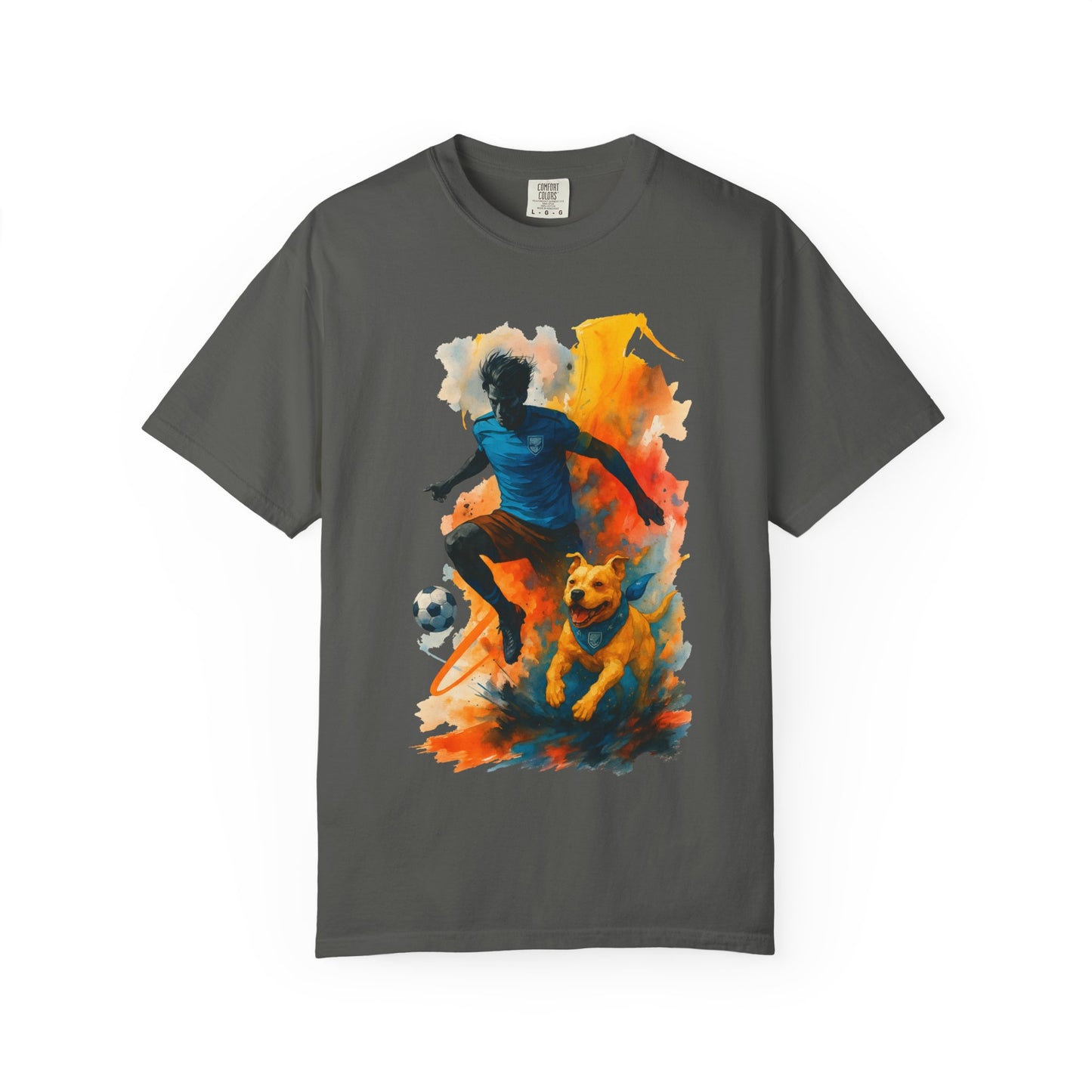 Bully Bond Premium Tee – Athlete & Pitbull Companionship Art (Comfort Colors 1717)