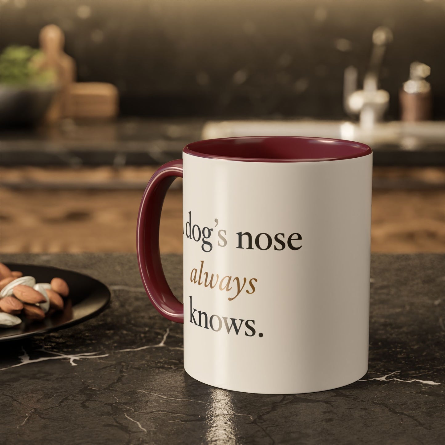 Personalized Dog Dad Mug – Your Dog’s Nose Custom Design