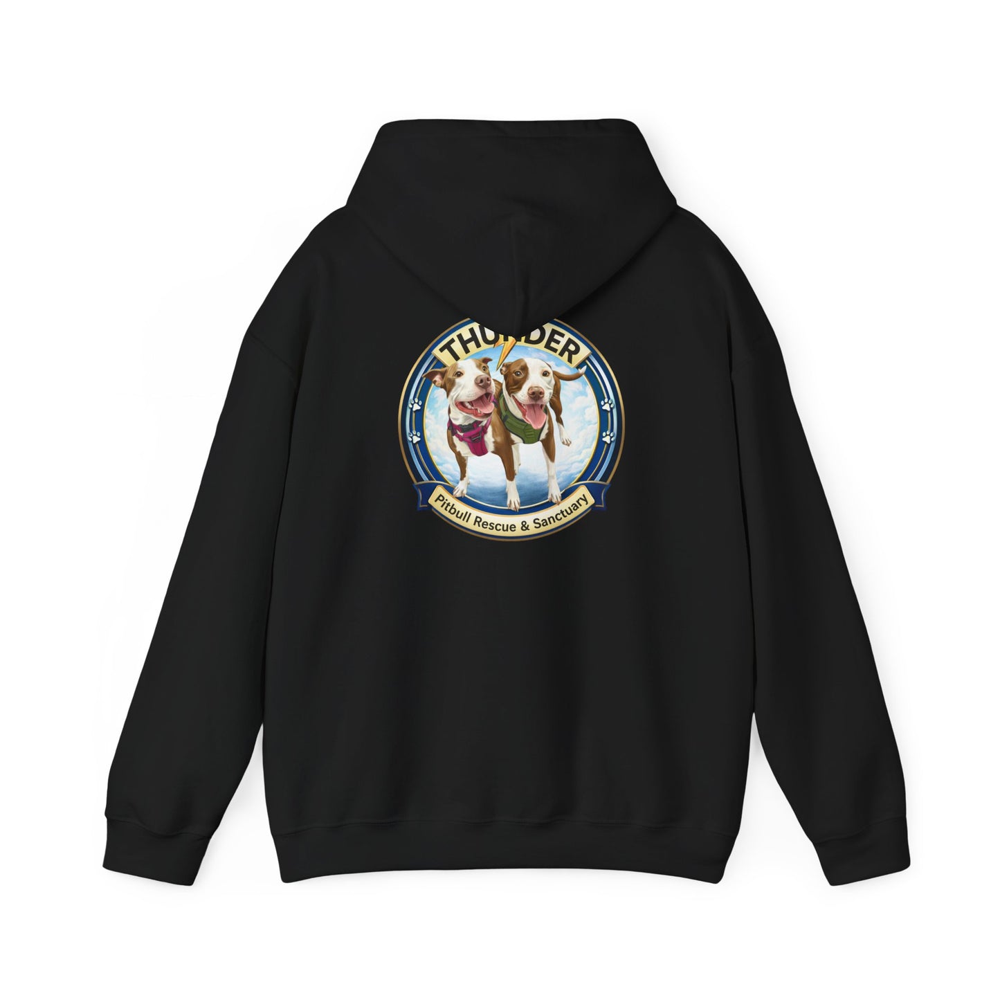 Thunder Pitbull Rescue & Sanctuary Hoodie | Custom Pitbull Apparel | Dog Rescue Hoodie