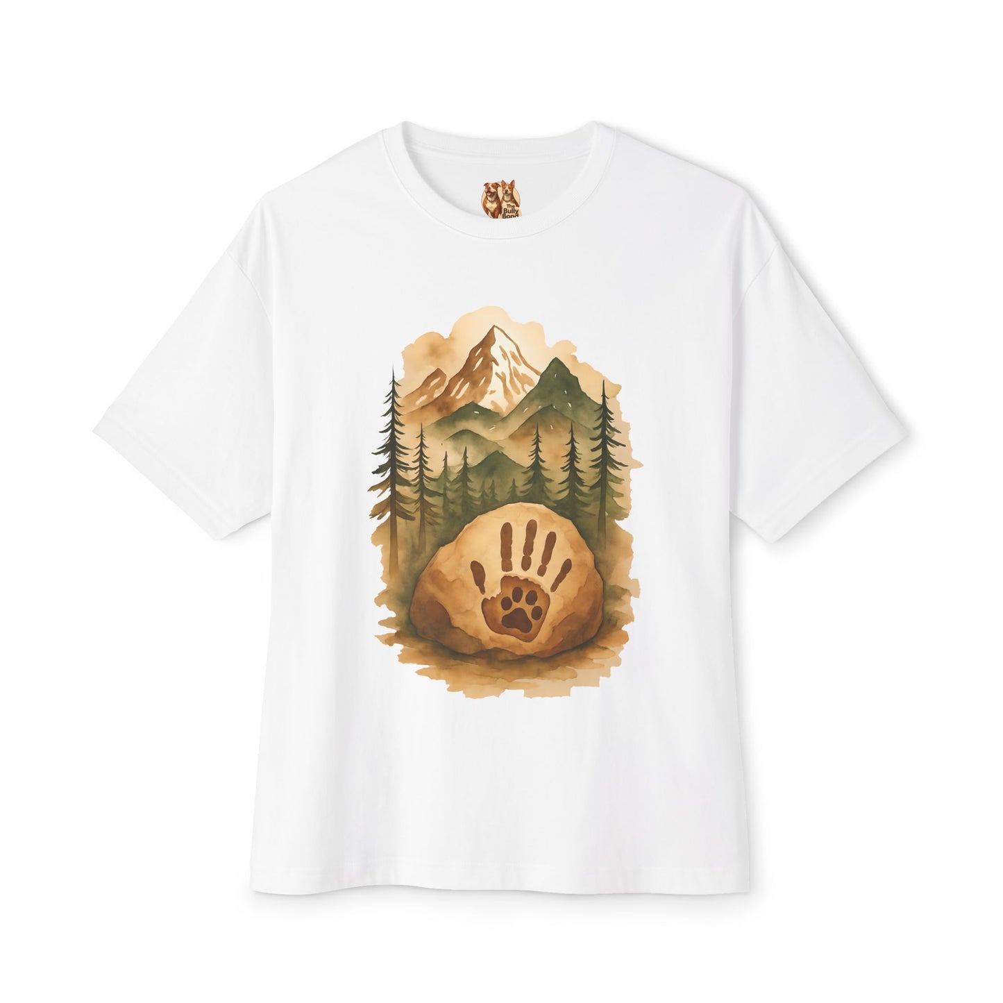 Bully Bond Corp Handprint & Paw Forest T-Shirt – Bella+Canvas 3010
