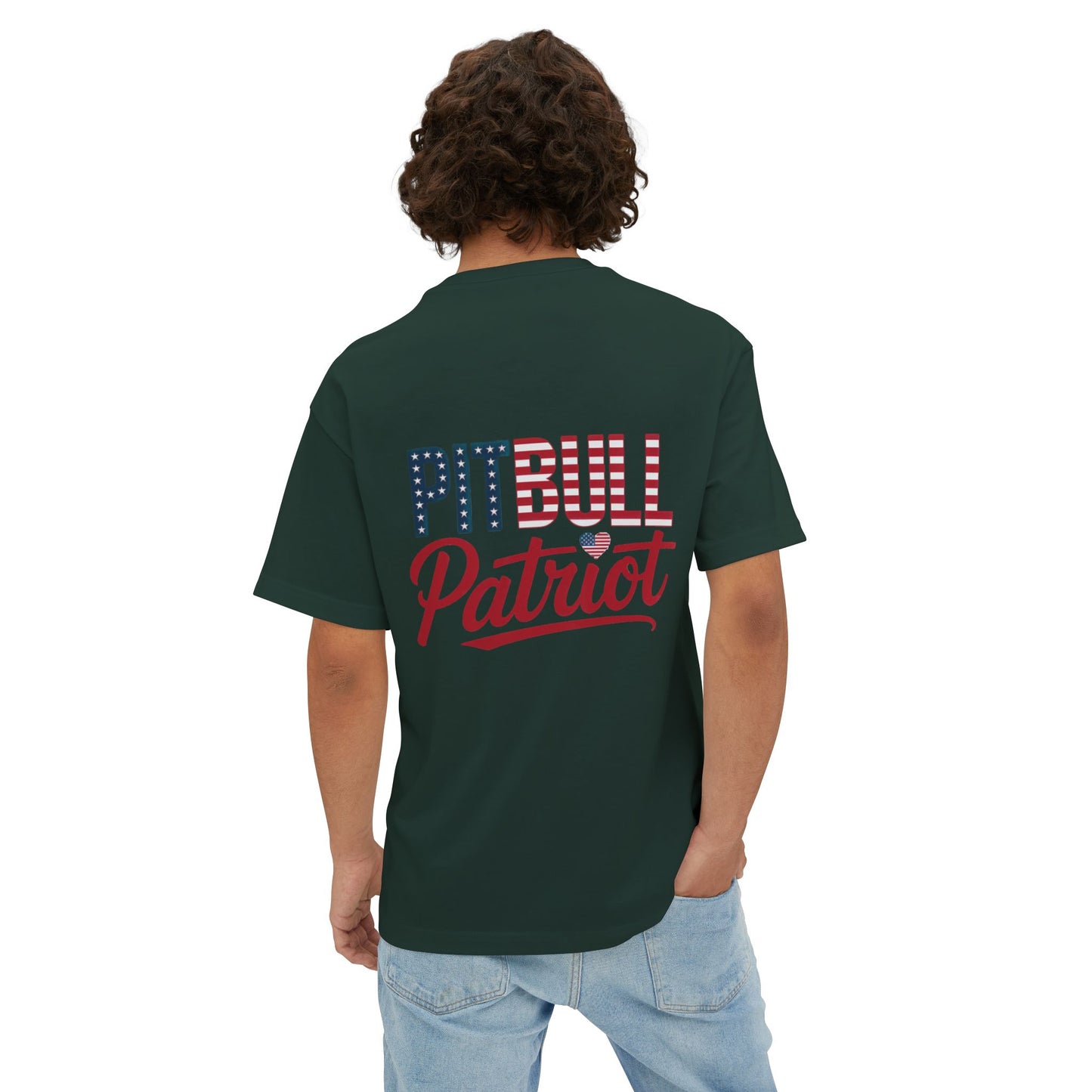 Pitbull Patriot | Bella + Canvas Tee | Double-Sided American Pride Shirt