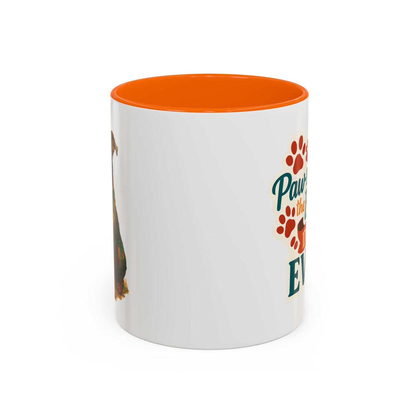 Paw-sitively the Best Dad Ever Dog Mug – Orca Accent Coffee Cup