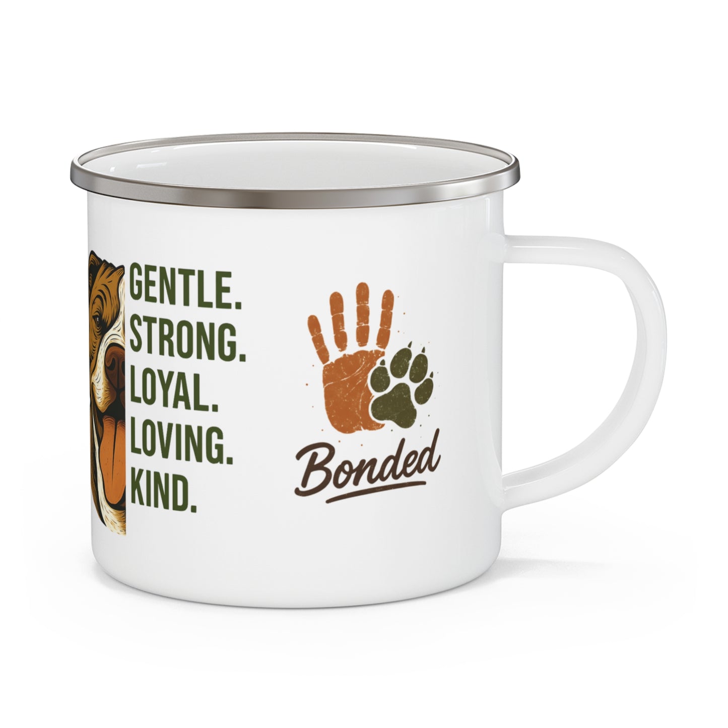 Bonded Camping Mug – Pit Bull Love & Loyalty