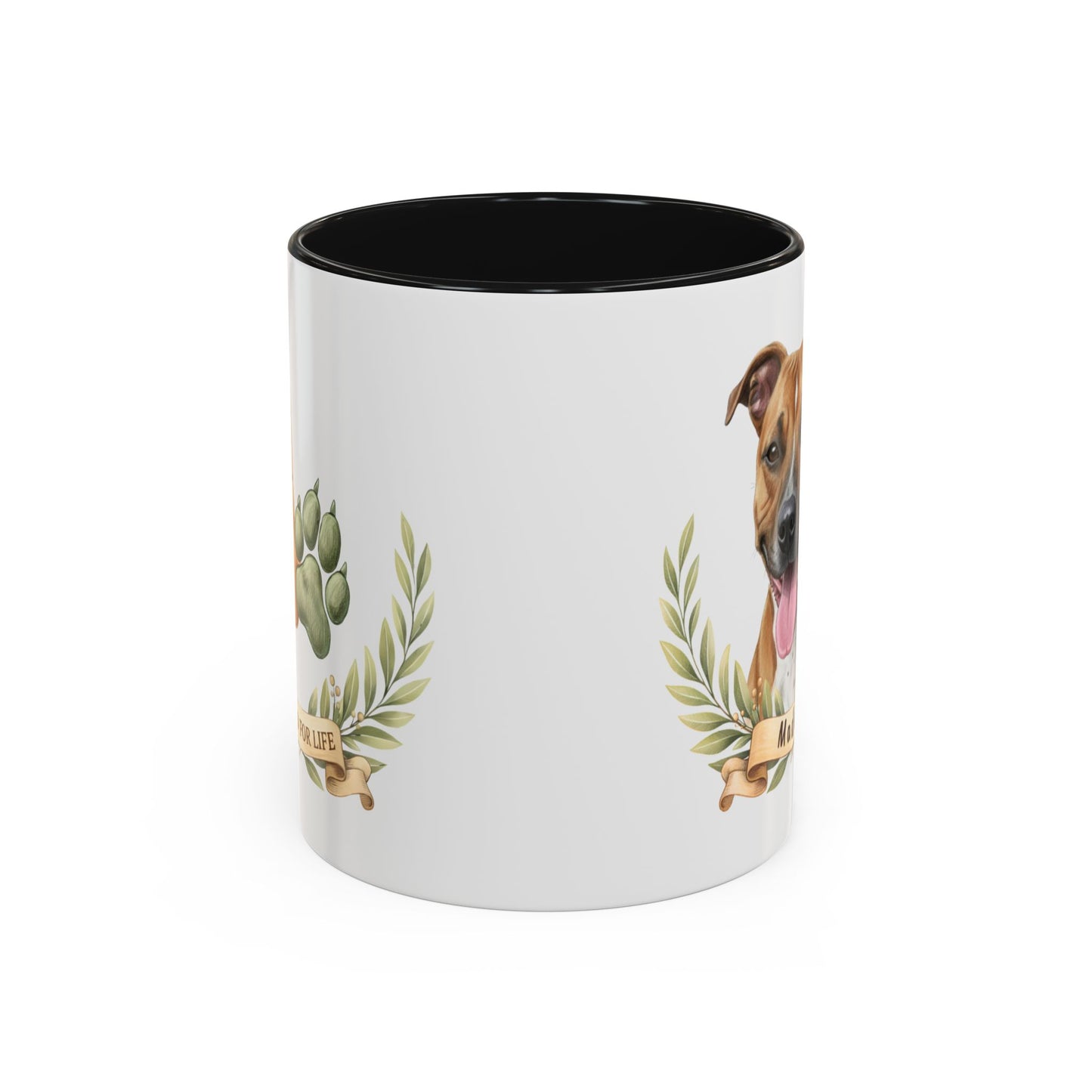 Personalized Dog Mug – Custom Digital Pencil Sketch Portrait (Ladies’ Edition – Bonded for Life)