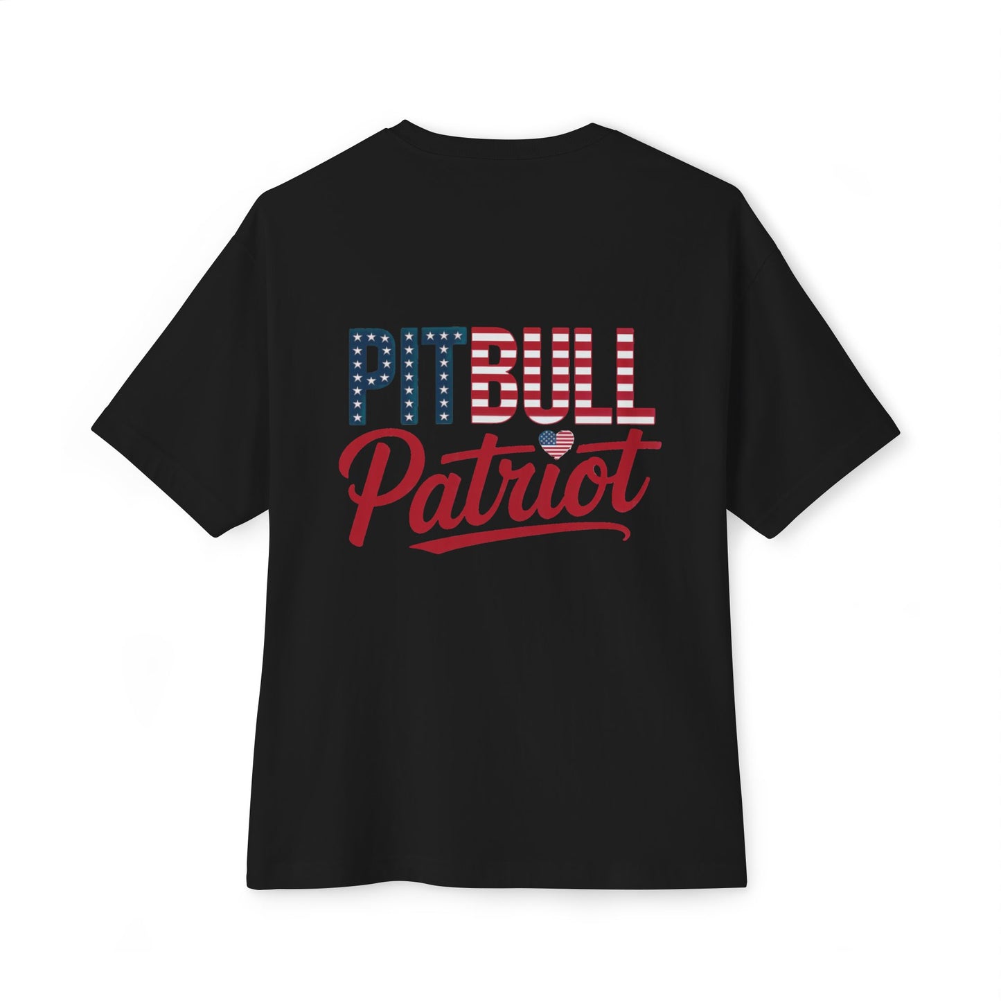 Pitbull Patriot | Bella + Canvas Tee | Double-Sided American Pride Shirt