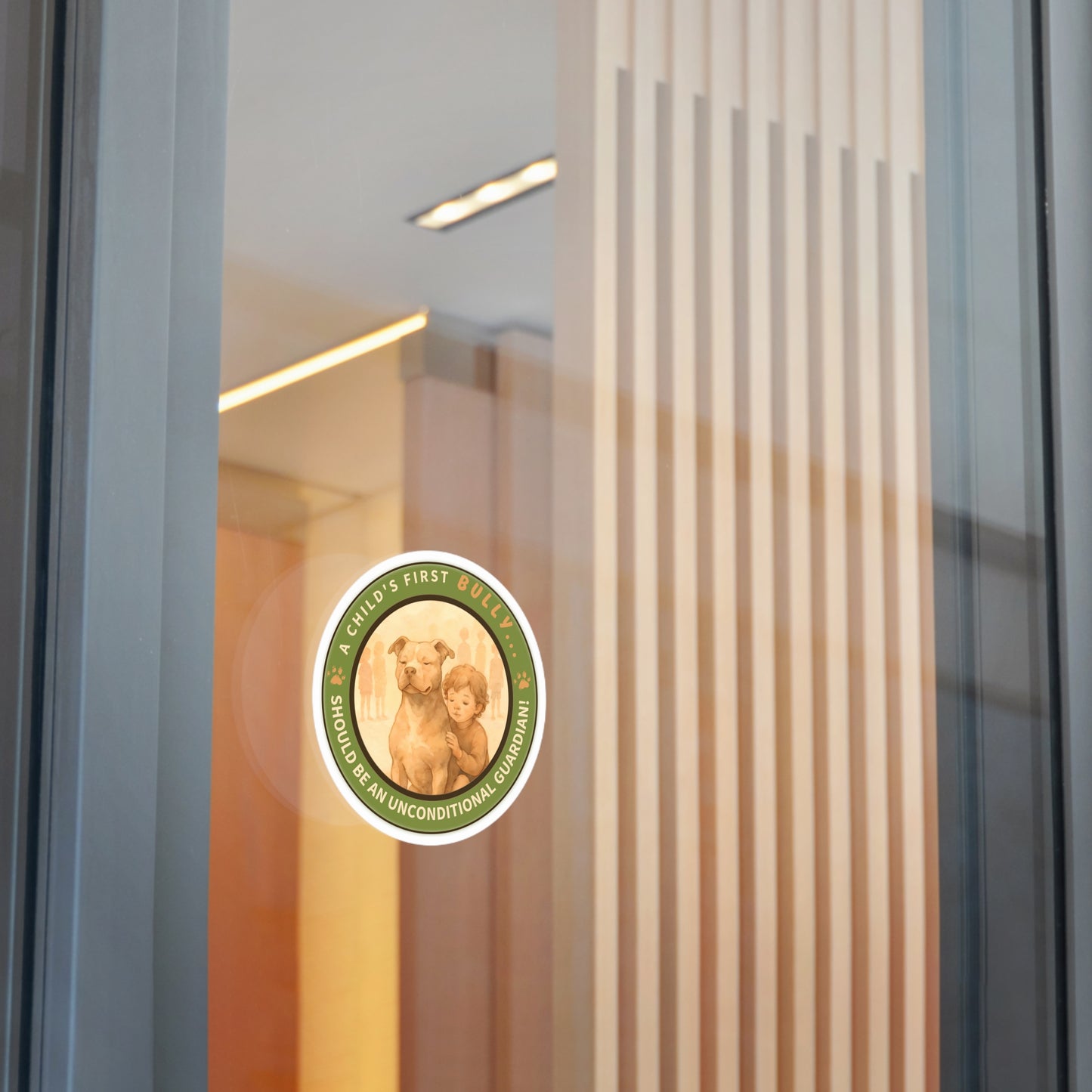 A Child’s First Bully – Guardian Round Vinyl Sticker