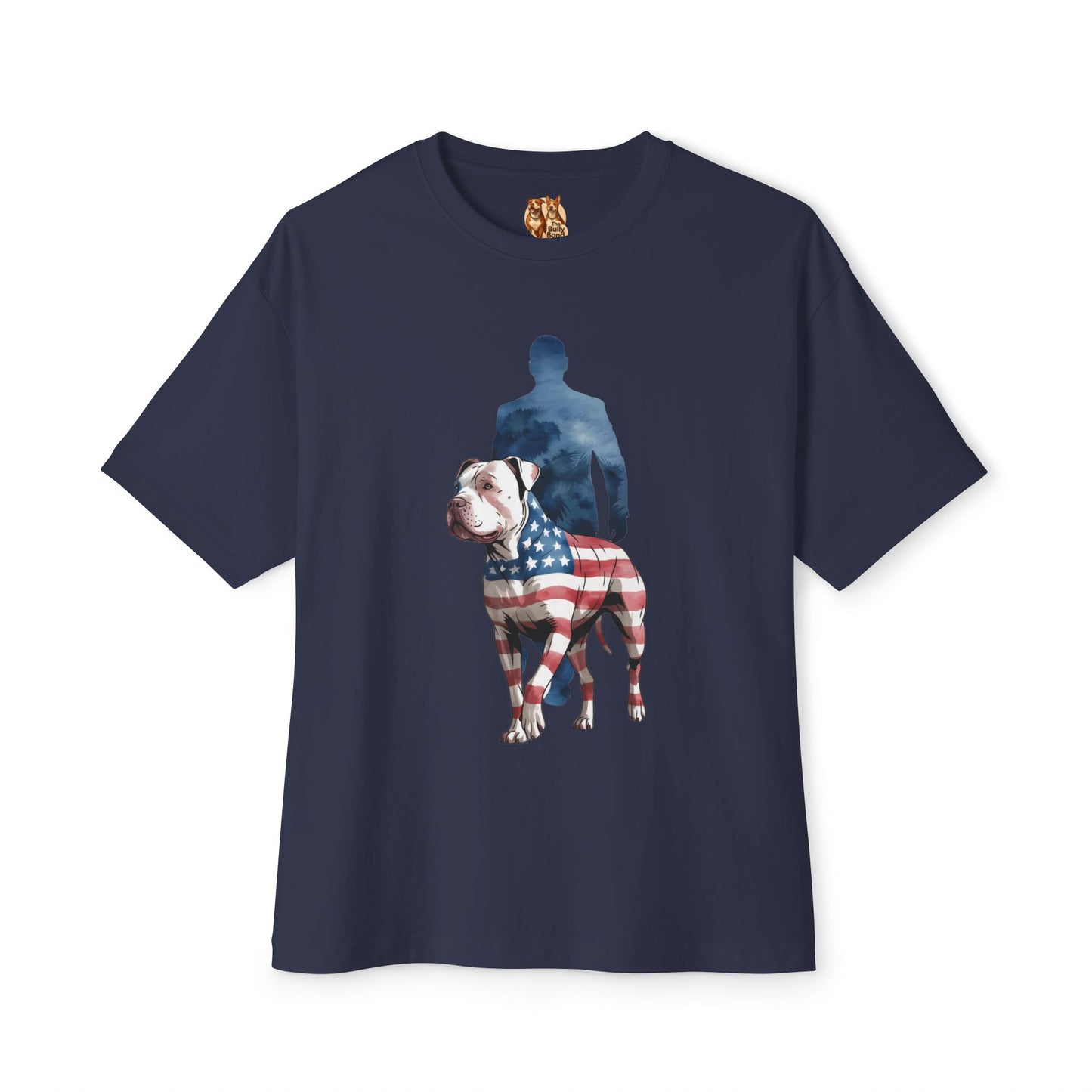 Stars, Stripes, and Bully by My Side – Patriotic Pitbull T-Shirt