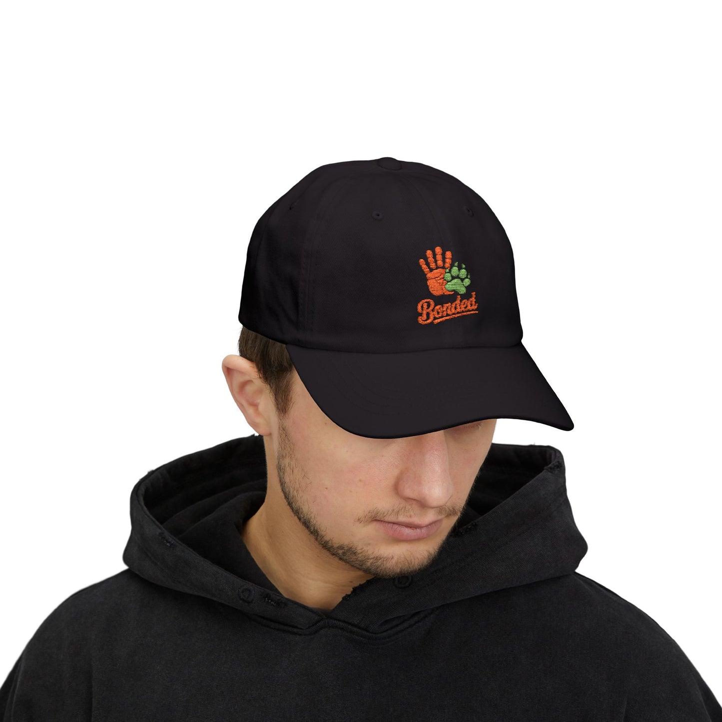 Bonded Hand & Paw Embroidered Dad Cap – Yupoong 6245CM