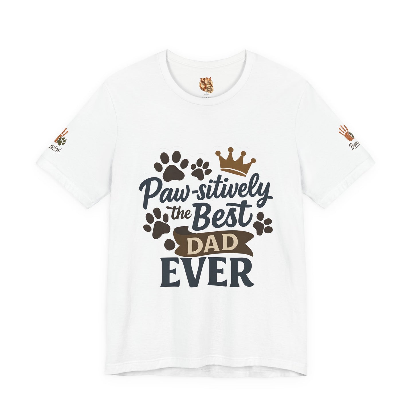 Paw-sitively the Best Dog Dad Ever | Bella + Canvas 3001 Olive Tee