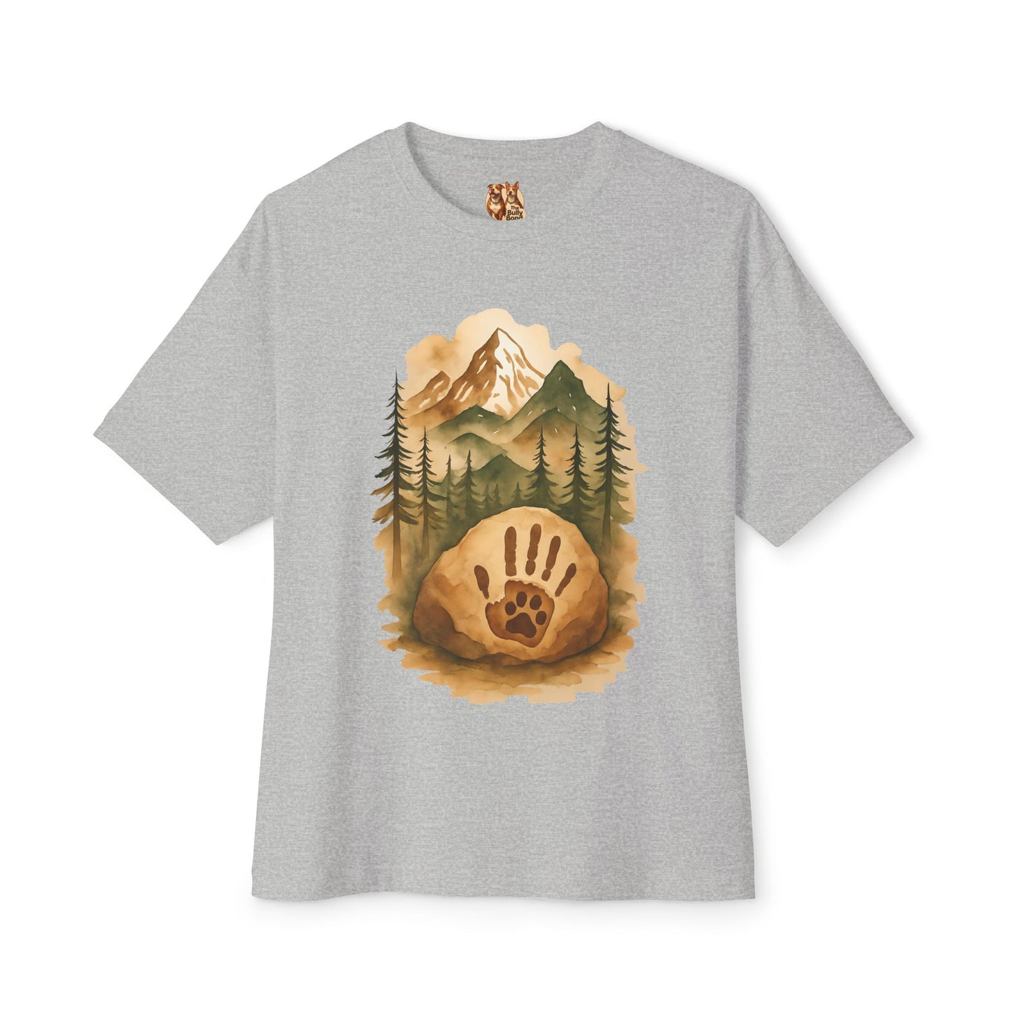 Bully Bond Corp Handprint & Paw Forest T-Shirt – Bella+Canvas 3010