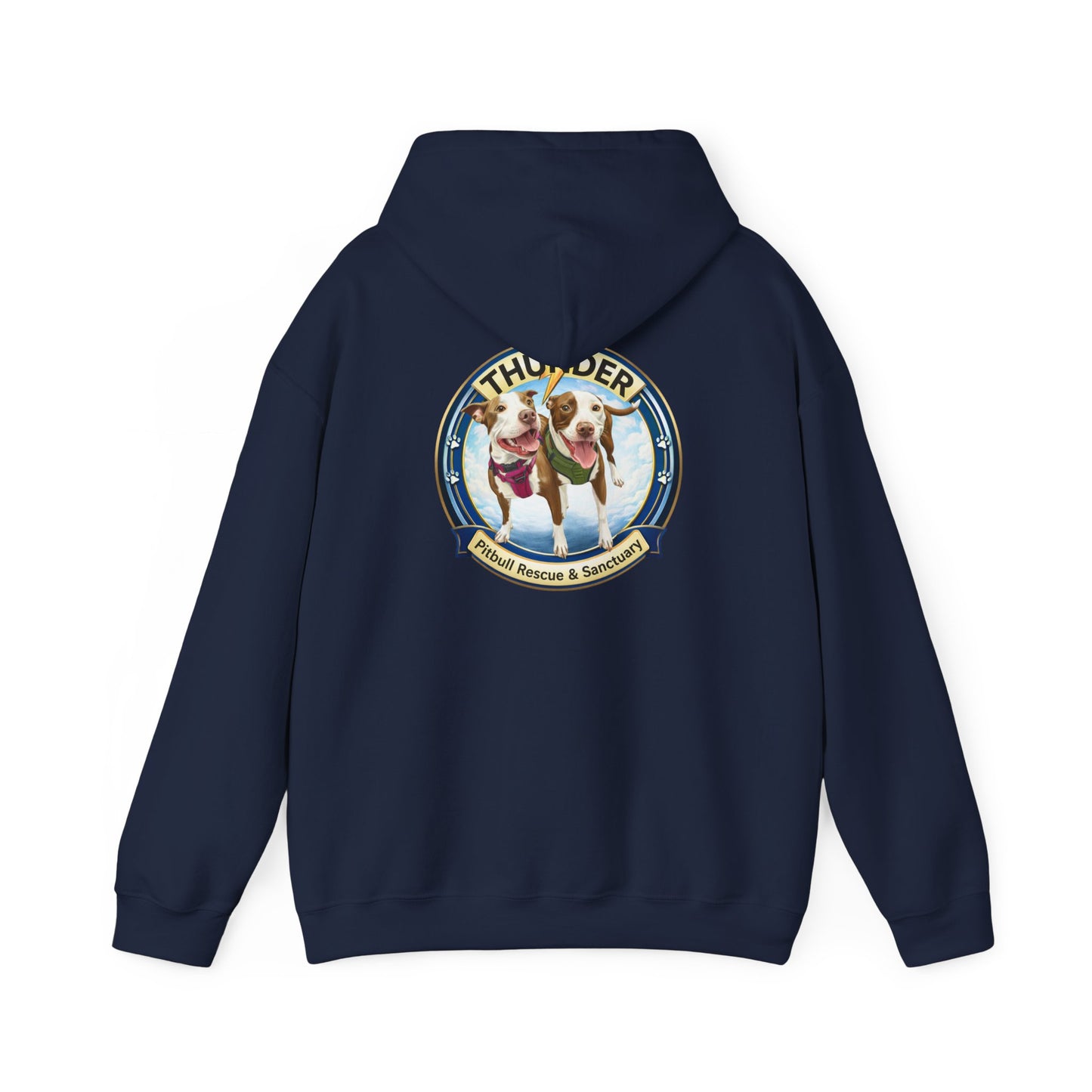 Thunder Pitbull Rescue & Sanctuary Hoodie | Custom Pitbull Apparel | Dog Rescue Hoodie