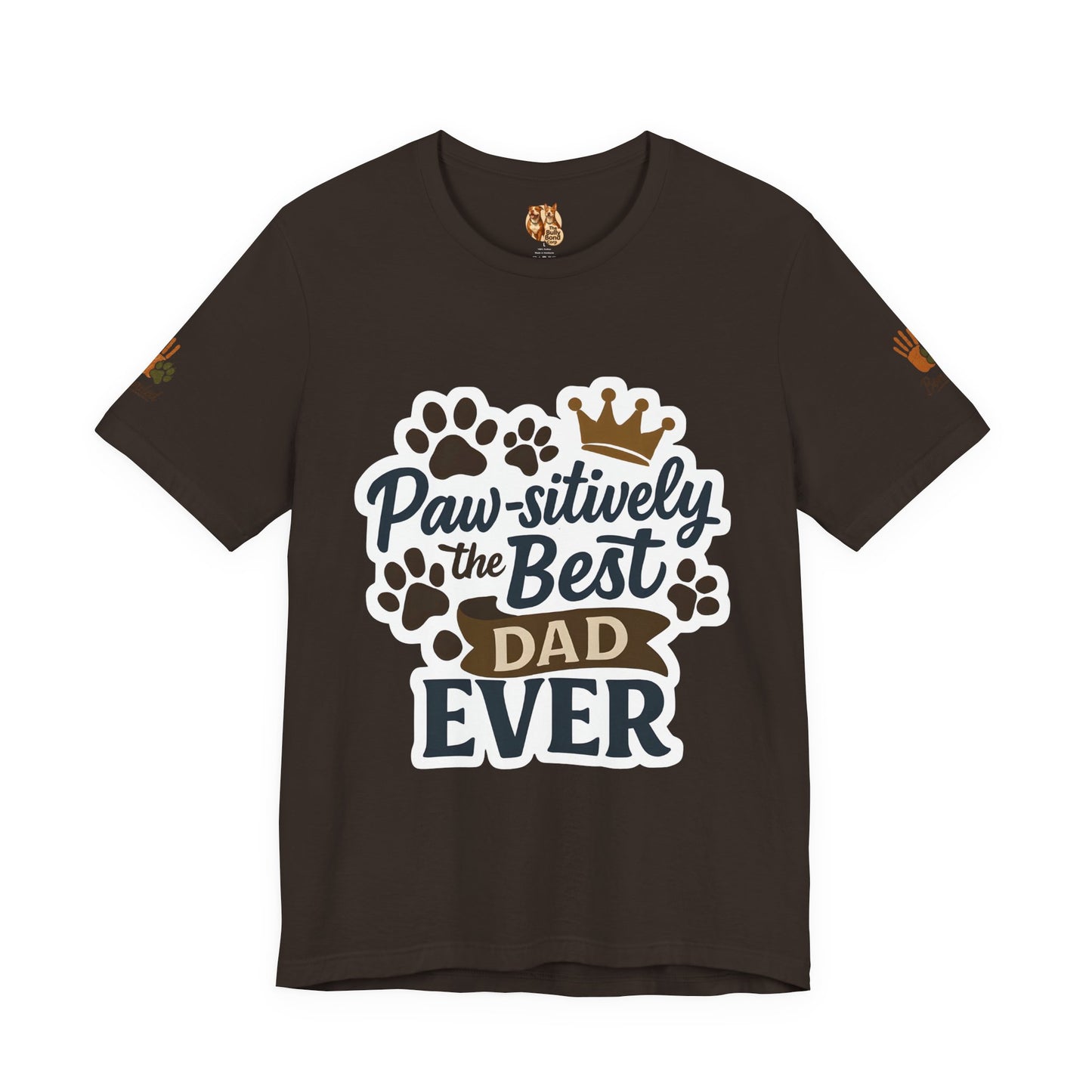 Paw-sitively the Best Dog Dad Ever | Bella + Canvas 3001 Olive Tee