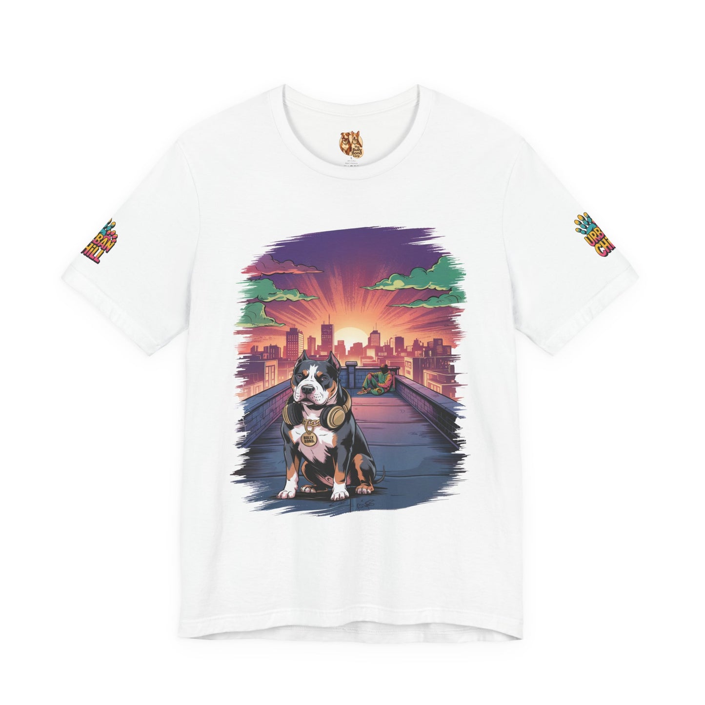 Urban Chill Rooftop Premium Graphic Tee – Multi-Print Bella+Canvas 3001