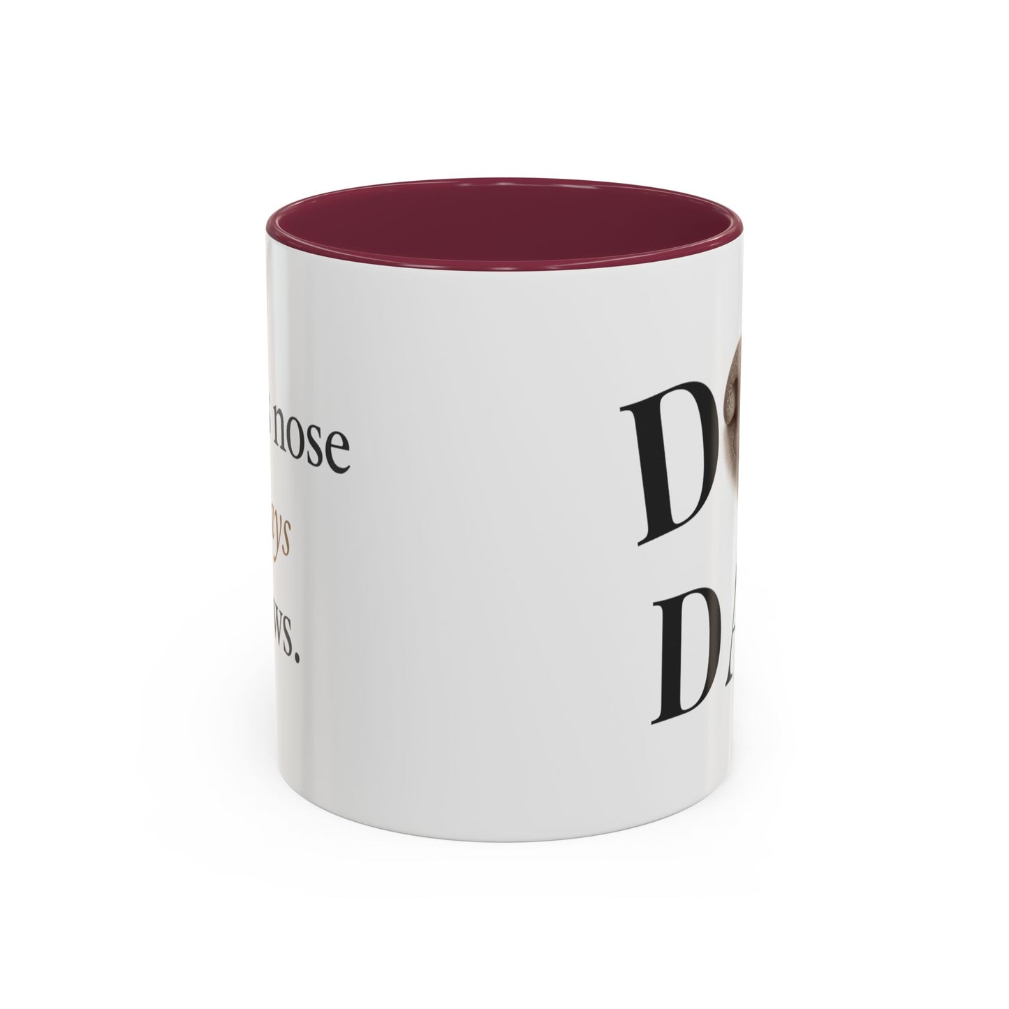 Personalized Dog Dad Mug – Your Dog’s Nose Custom Design