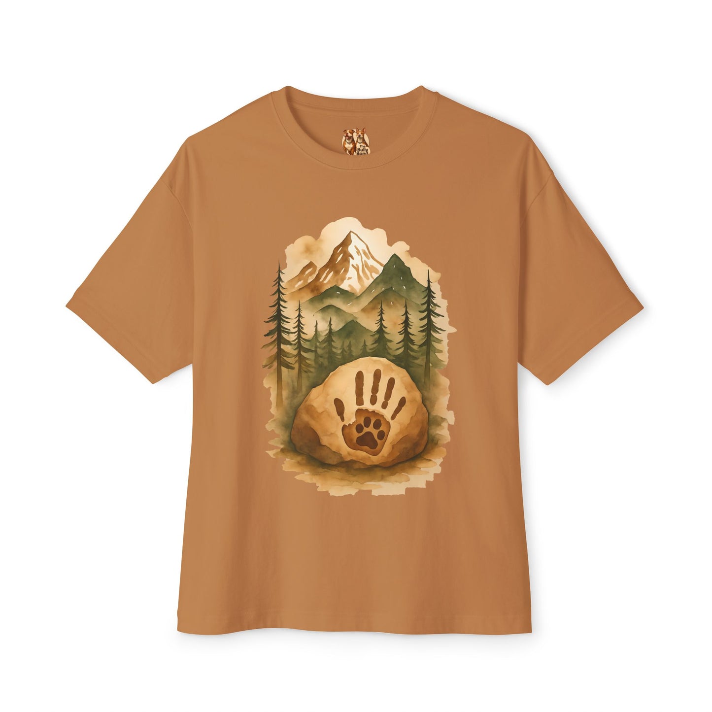 Bully Bond Corp Handprint & Paw Forest T-Shirt – Bella+Canvas 3010