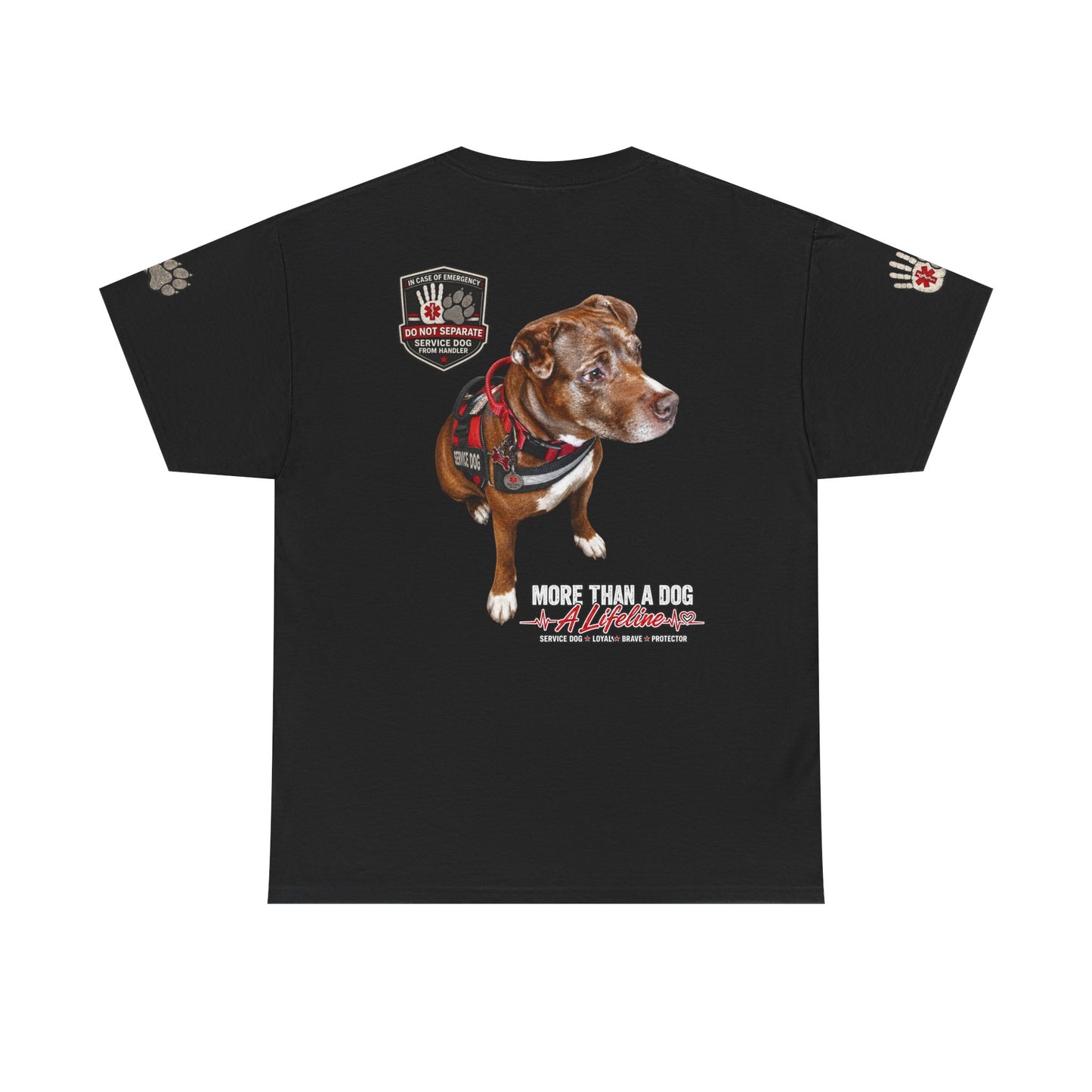 Custom Service Dog Alert T-Shirt | Personalized Working Dog Apparel | The Bully Bond Corp