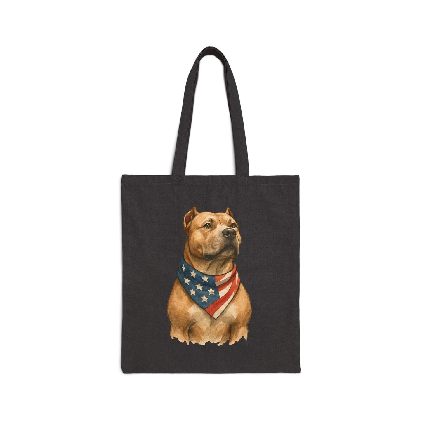 Patriot Pitbull Canvas Tote Bag – Bully Bond Corp