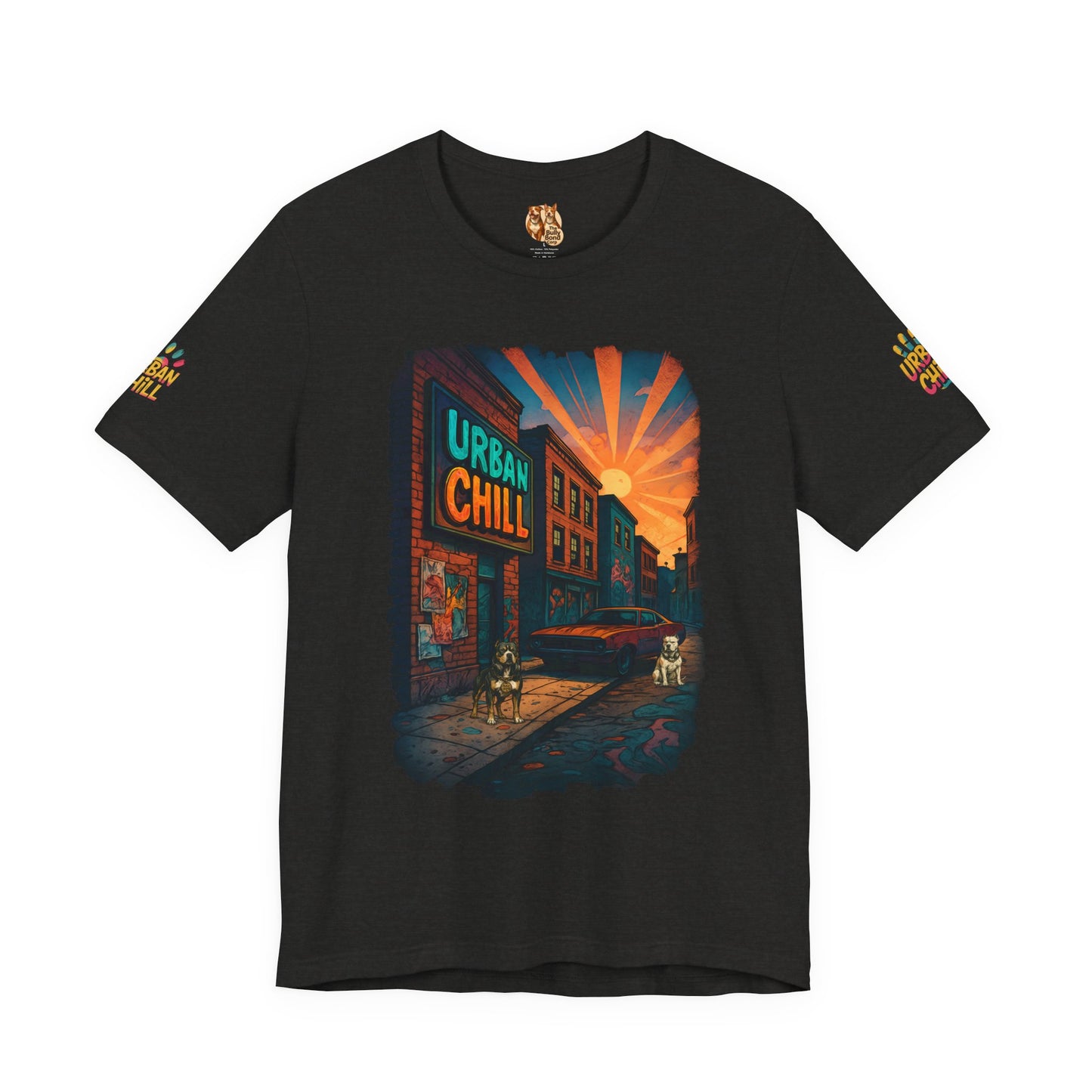 Urban Chill Sunset Pitbull Street Tee – Bella + Canvas 3001