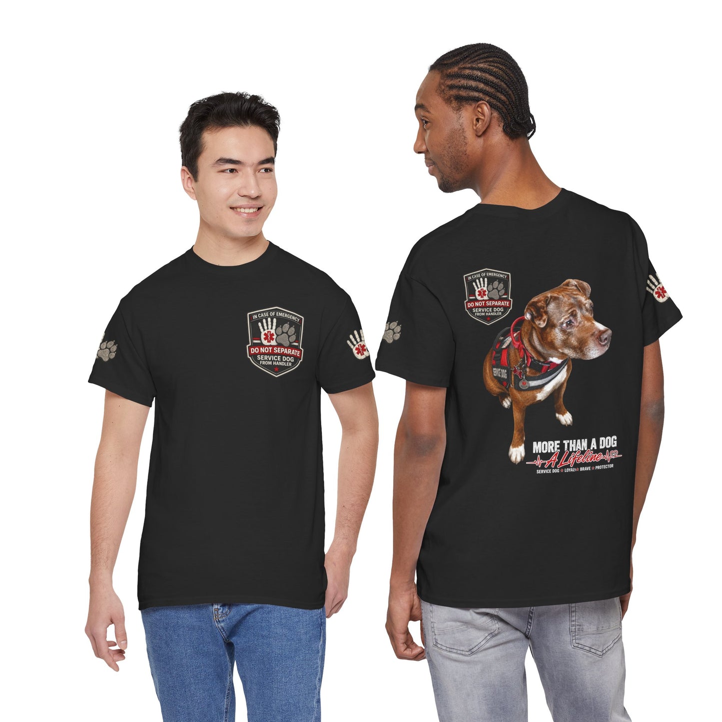 Custom Service Dog Alert T-Shirt | Personalized Working Dog Apparel | The Bully Bond Corp