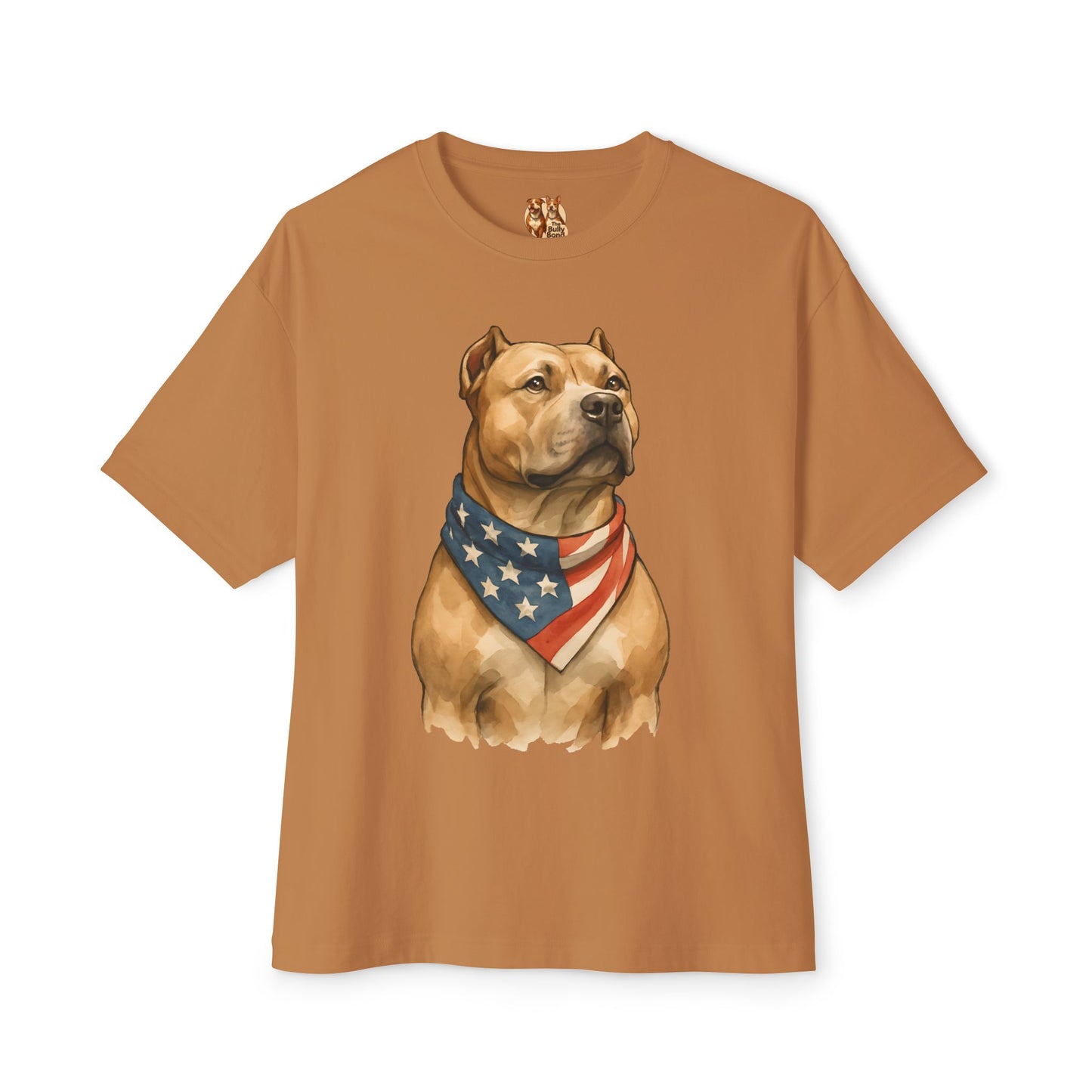 Pitbull Patriot | Bella + Canvas Tee | Double-Sided American Pride Shirt