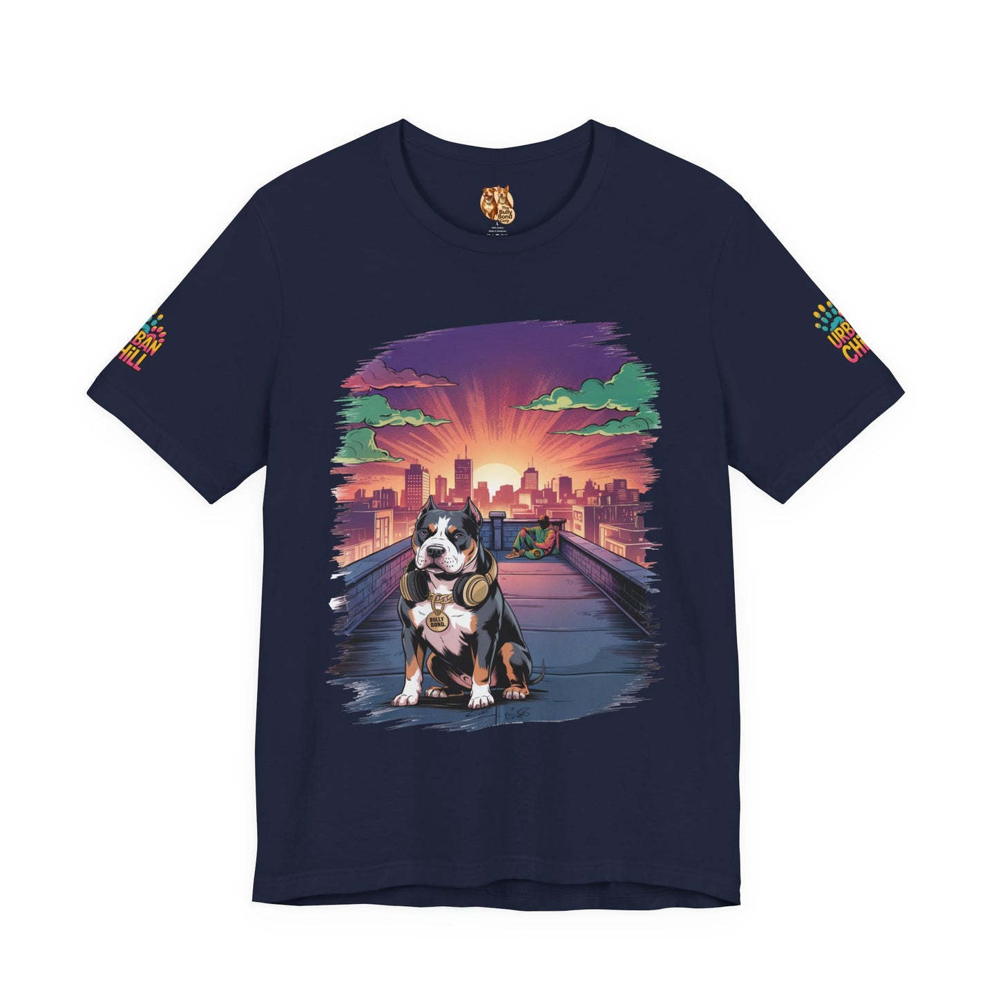 Urban Chill Rooftop Premium Graphic Tee – Multi-Print Bella+Canvas 3001