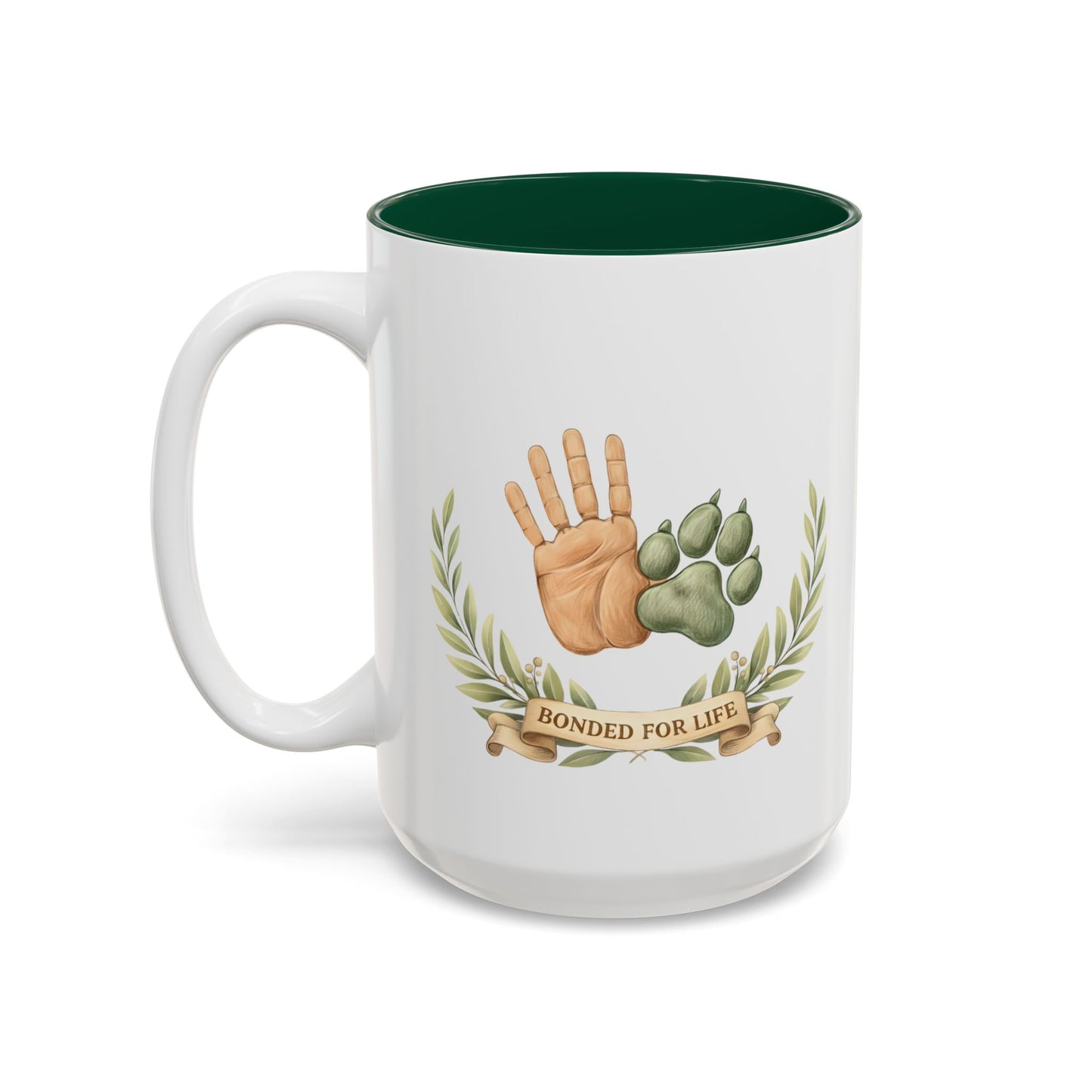 Personalized Dog Mug – Custom Digital Pencil Sketch Portrait (Ladies’ Edition – Bonded for Life)