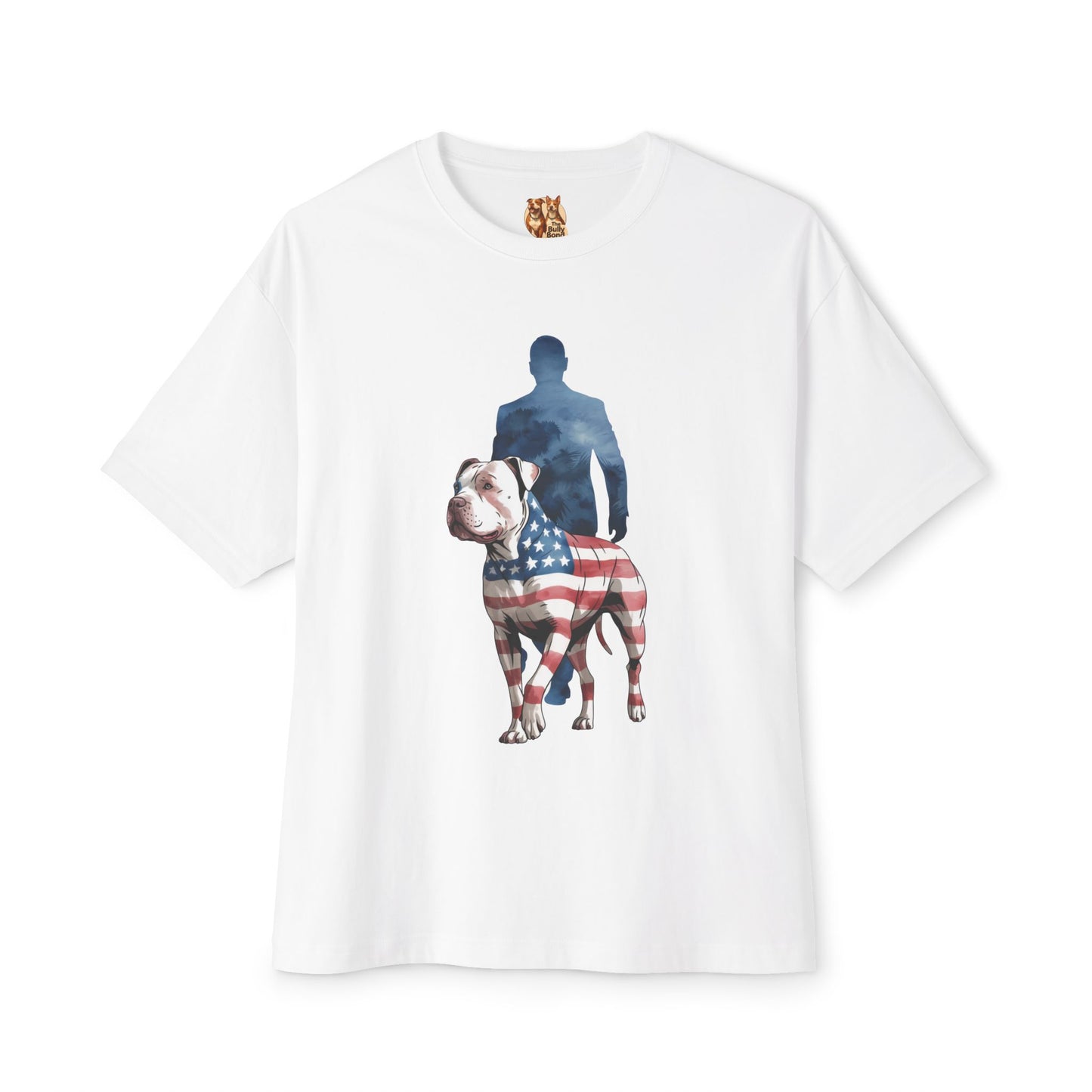 Stars, Stripes, and Bully by My Side – Patriotic Pitbull T-Shirt