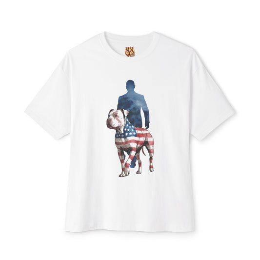 Stars, Stripes, and Bully by My Side – Patriotic Pitbull T-Shirt