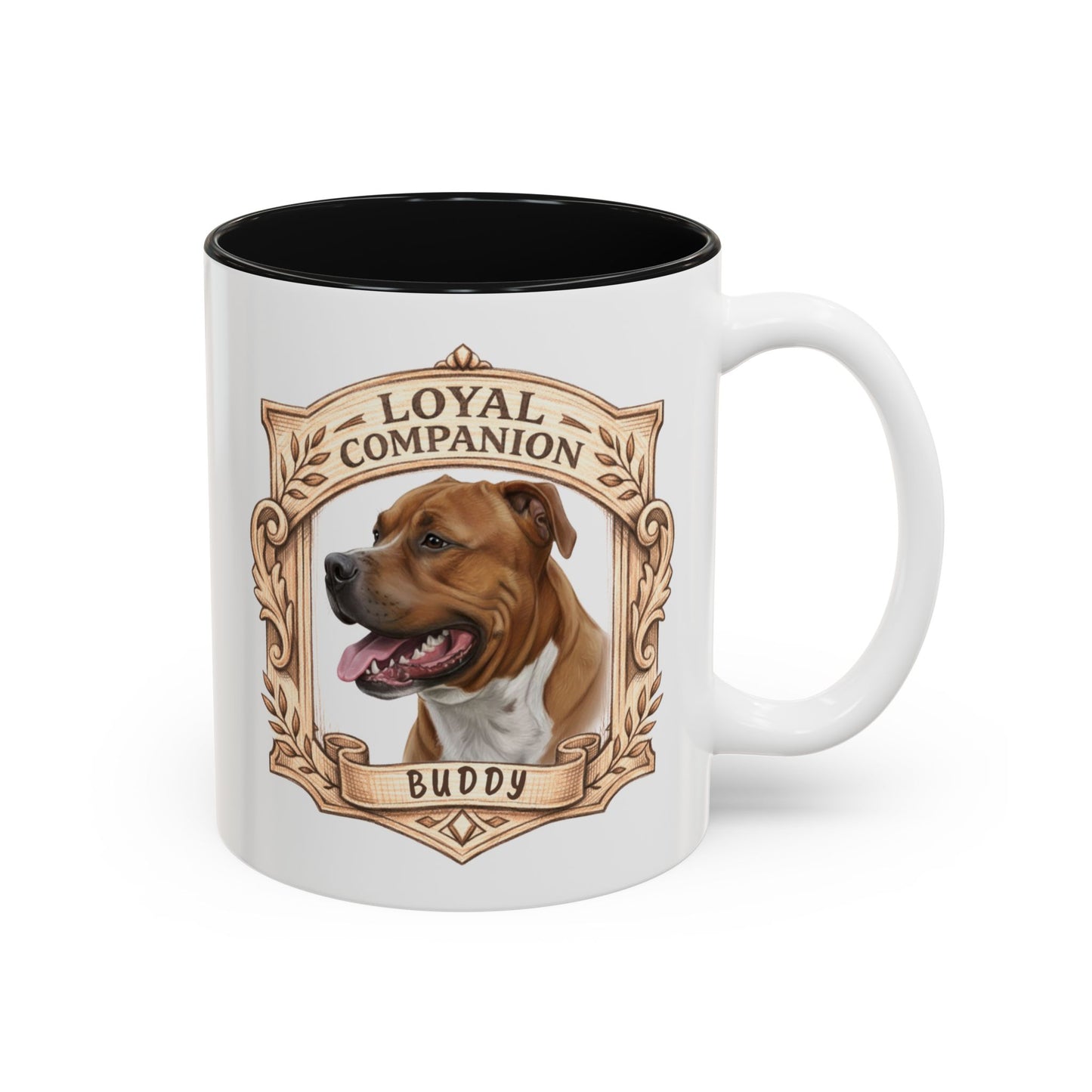 Personalized Dog Mug – Custom Digital Pencil Sketch Portrait (Men’s Edition – Bonded Shield)