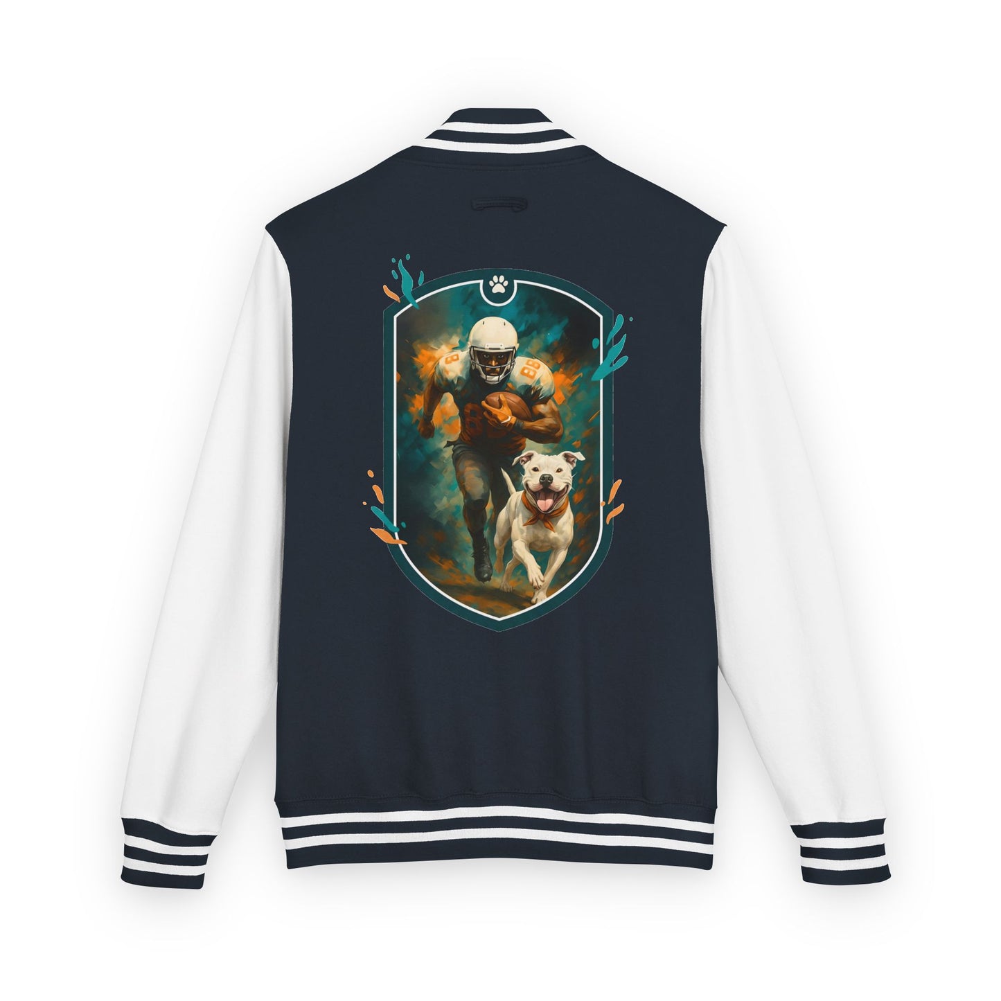 Gridiron Guardian Letterman Jacket – Powerbreed Football Crest Edition