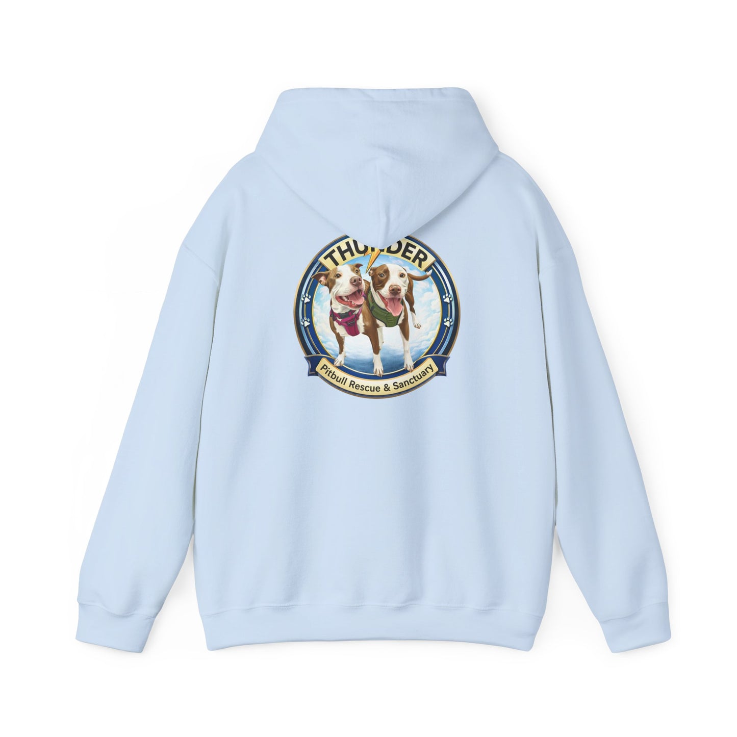 Thunder Pitbull Rescue & Sanctuary Hoodie | Custom Pitbull Apparel | Dog Rescue Hoodie