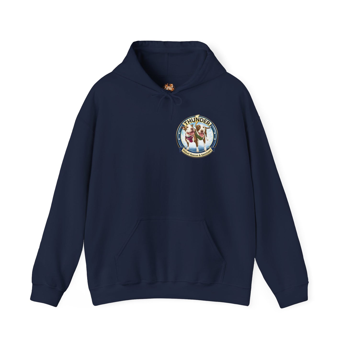 Thunder Pitbull Rescue & Sanctuary Hoodie | Custom Pitbull Apparel | Dog Rescue Hoodie