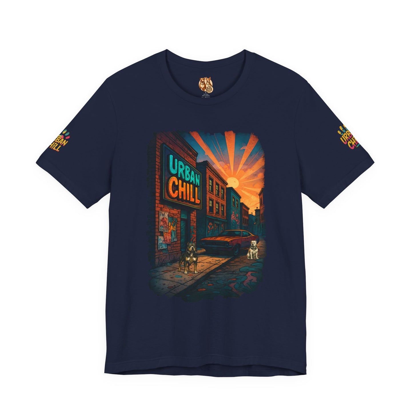 Urban Chill Sunset Pitbull Street Tee – Bella + Canvas 3001
