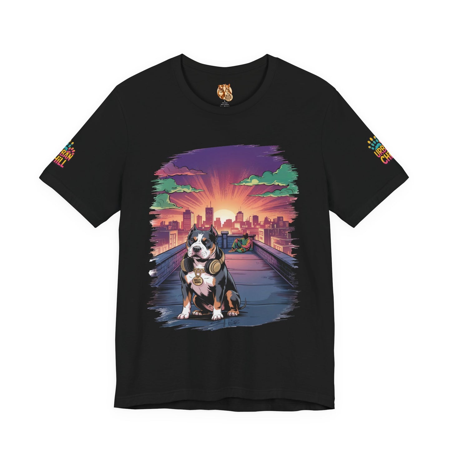 Urban Chill Rooftop Premium Graphic Tee – Multi-Print Bella+Canvas 3001
